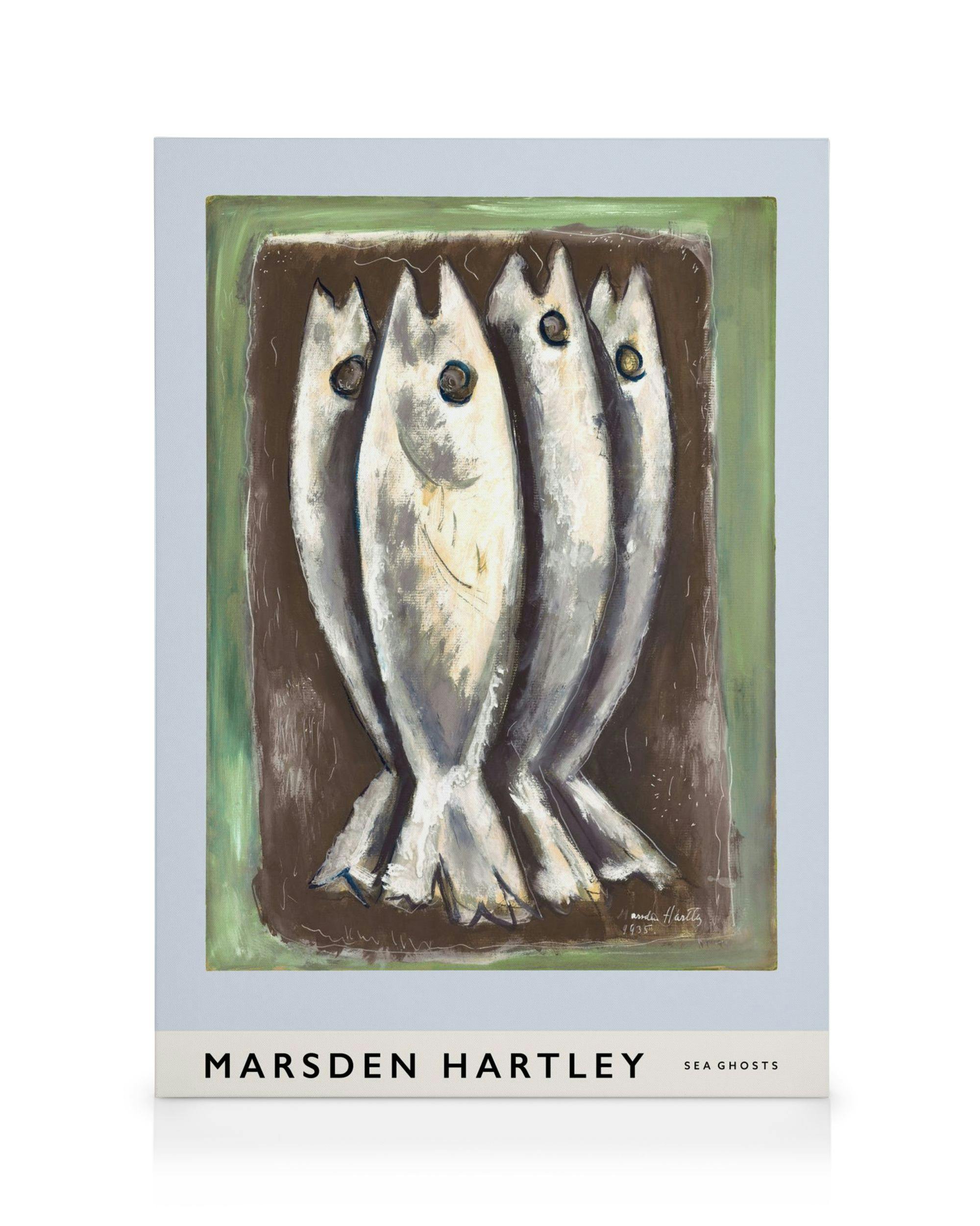 Canvas Prints Marsden Hartley - Sea Ghosts Canvas print (50x70 cm - Black Frame)