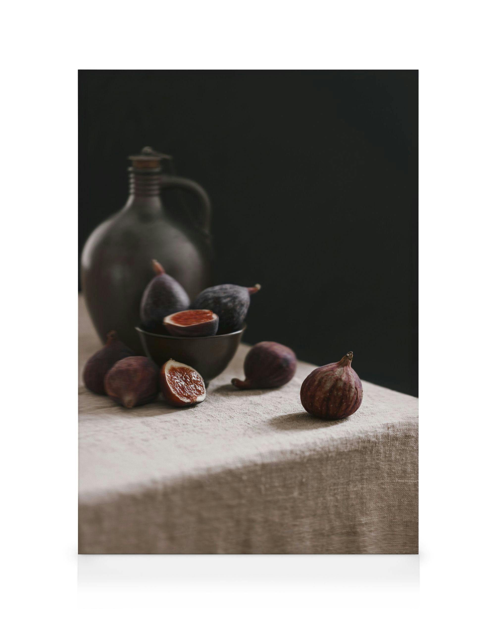 Canvas Prints Fig Still Life Canvas print (30x40 cm - Black Frame)