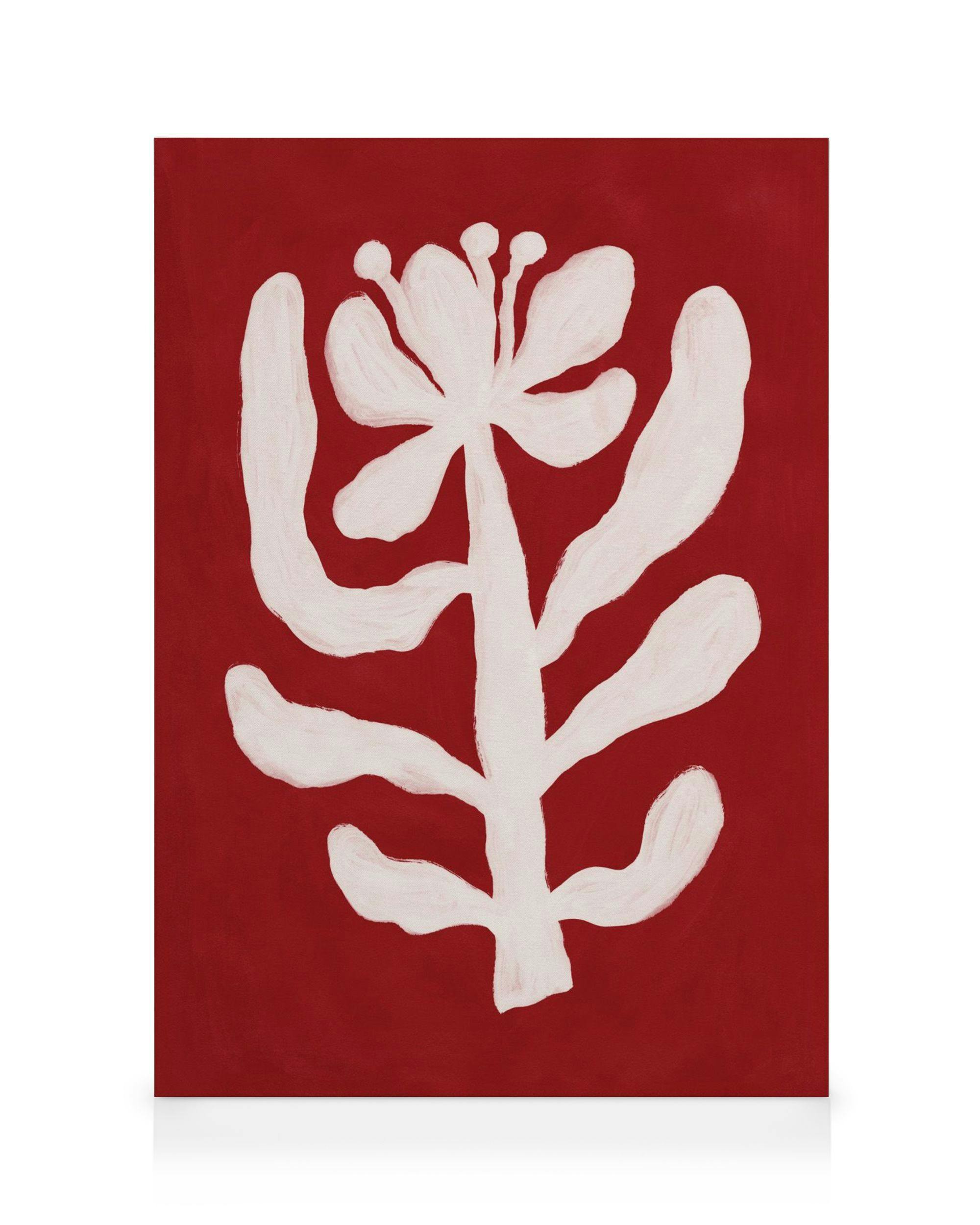 Canvas Prints Rustic Flower Canvas print (70x100 cm - Oak Frame)