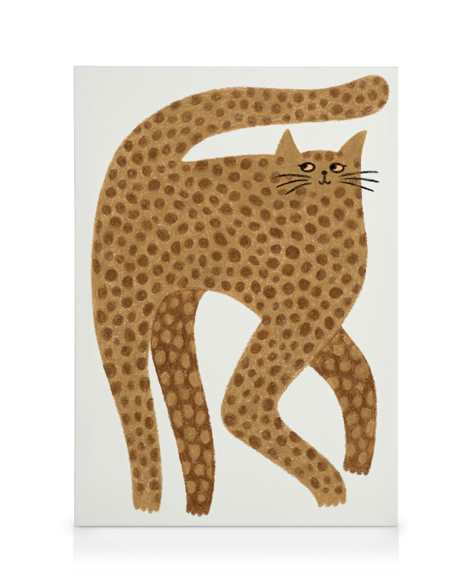 Likable Leopard Toile (100x140 cm - Cadre noir)  Animaux sauvages