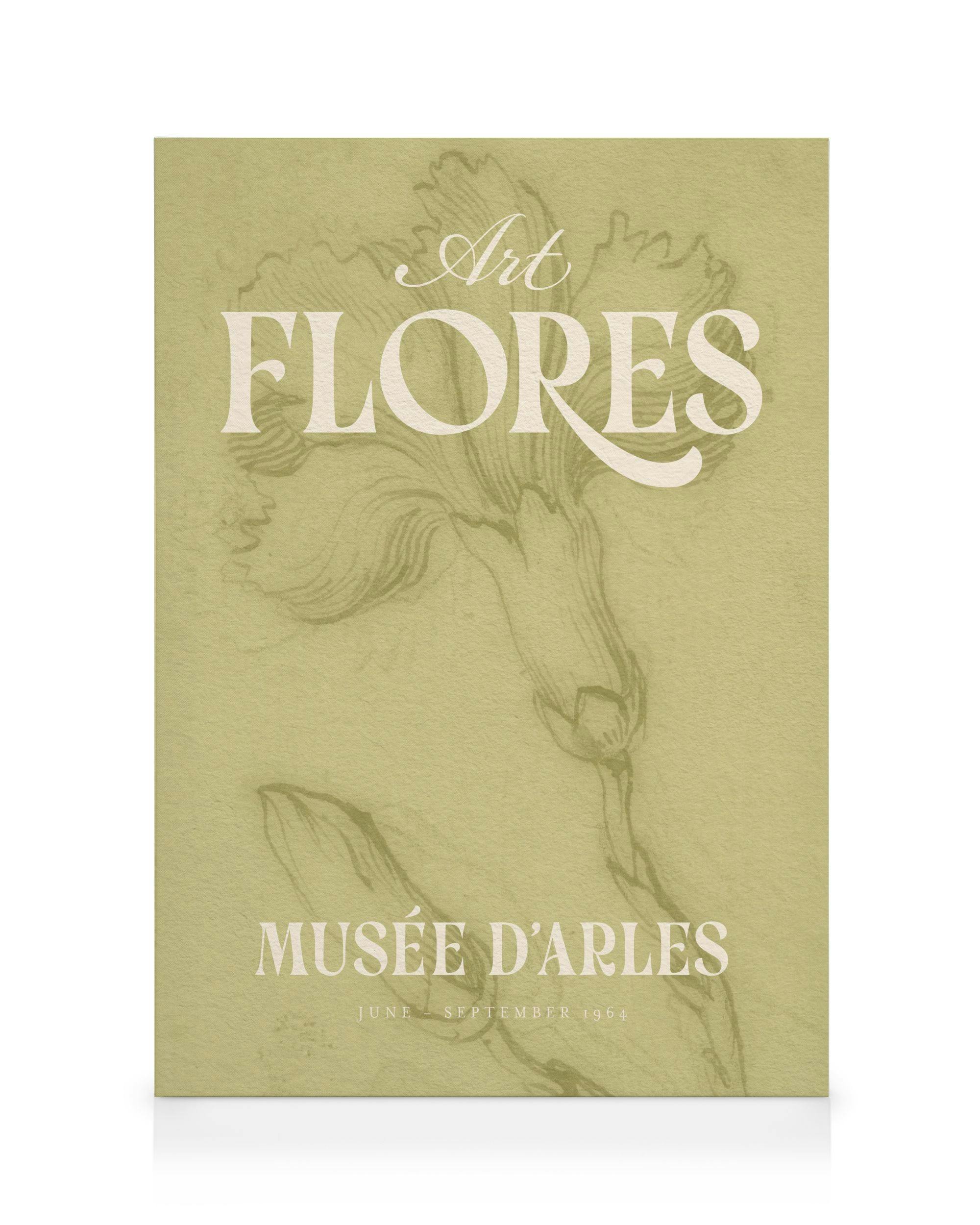 Canvas Prints Art Flores Canvas print (30x40 cm - Oak Frame)