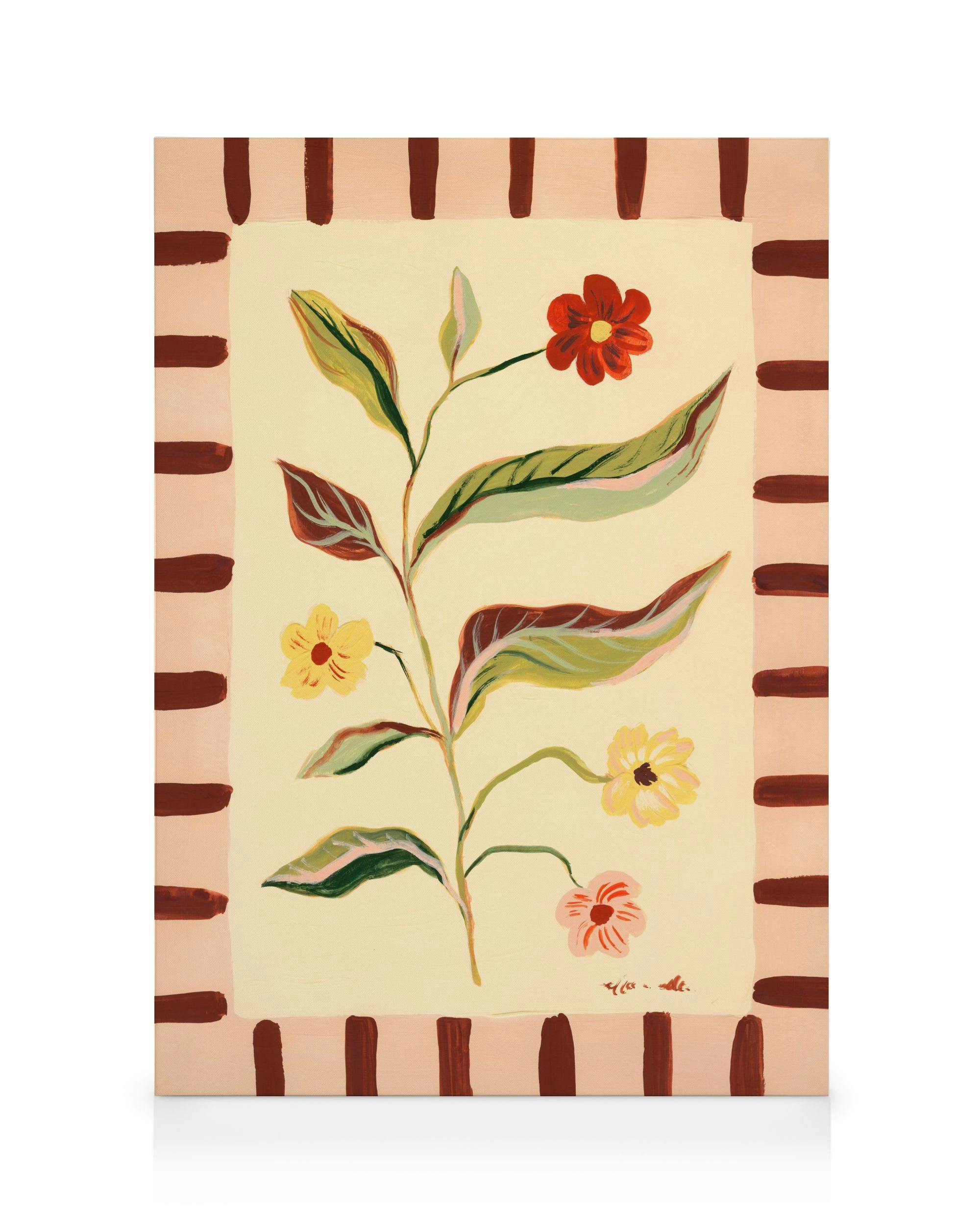 Canvas Prints Framed Wildflowers Canvas print (70x100 cm - Black Frame)