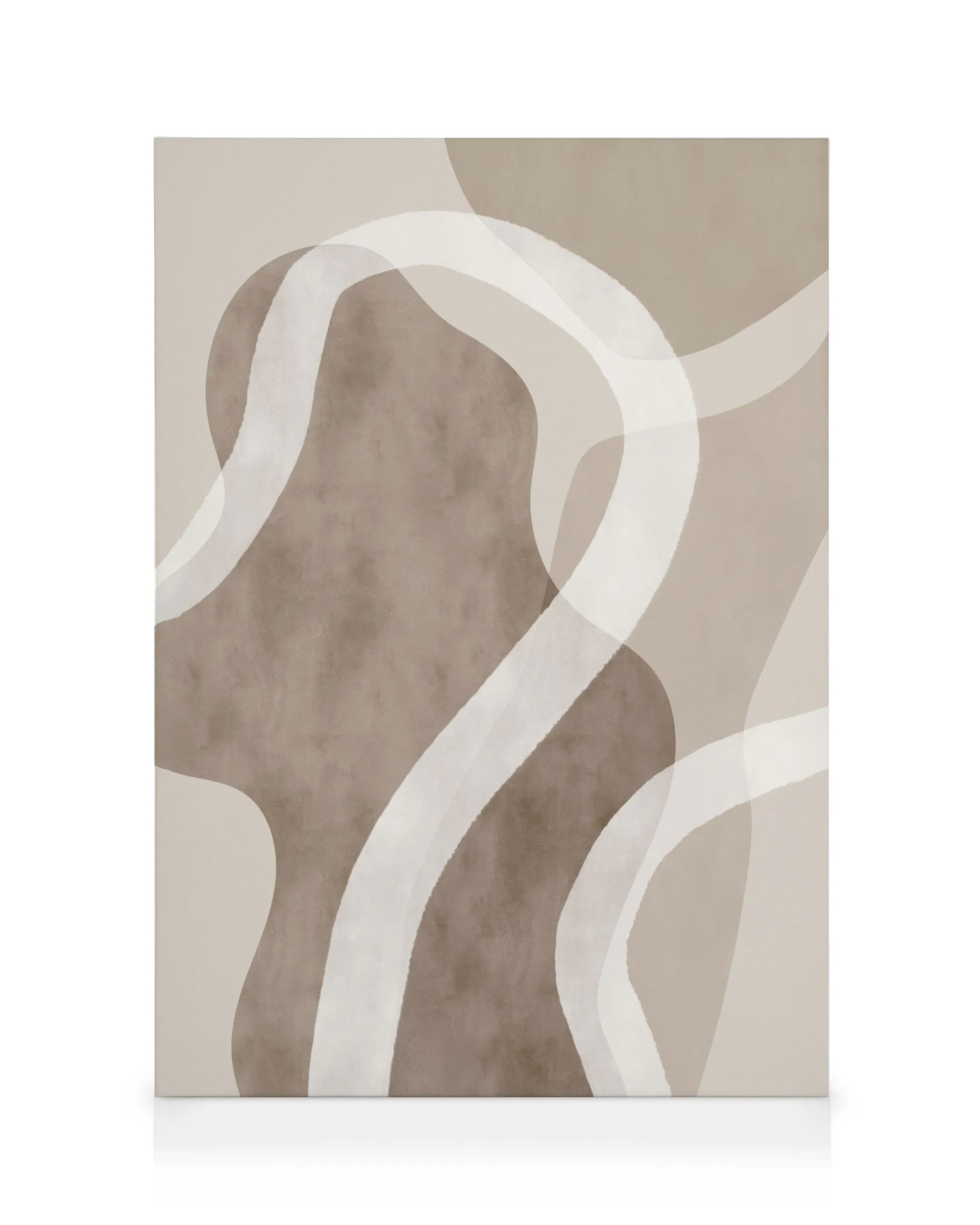 Abstract Brown Shapes No1 Καμβάς 0
