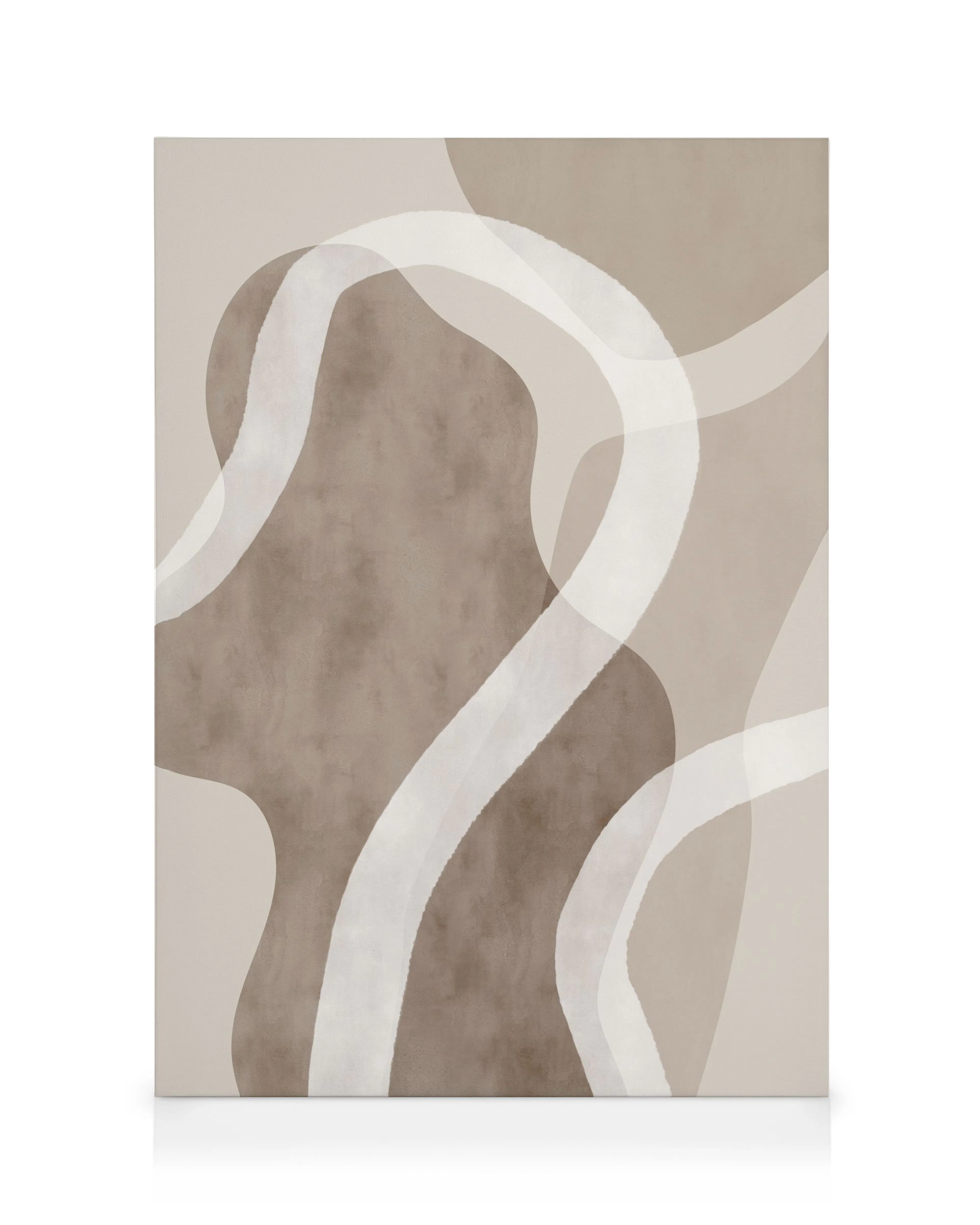 Abstract Brown Shapes No1 Καμβάς 0