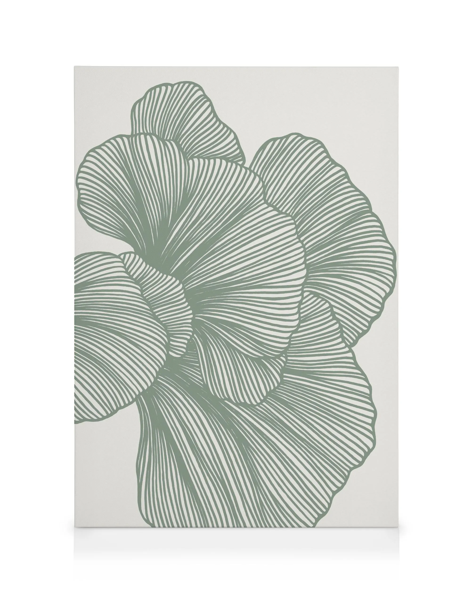 Abstract Green Lines No2 Lienzo 0