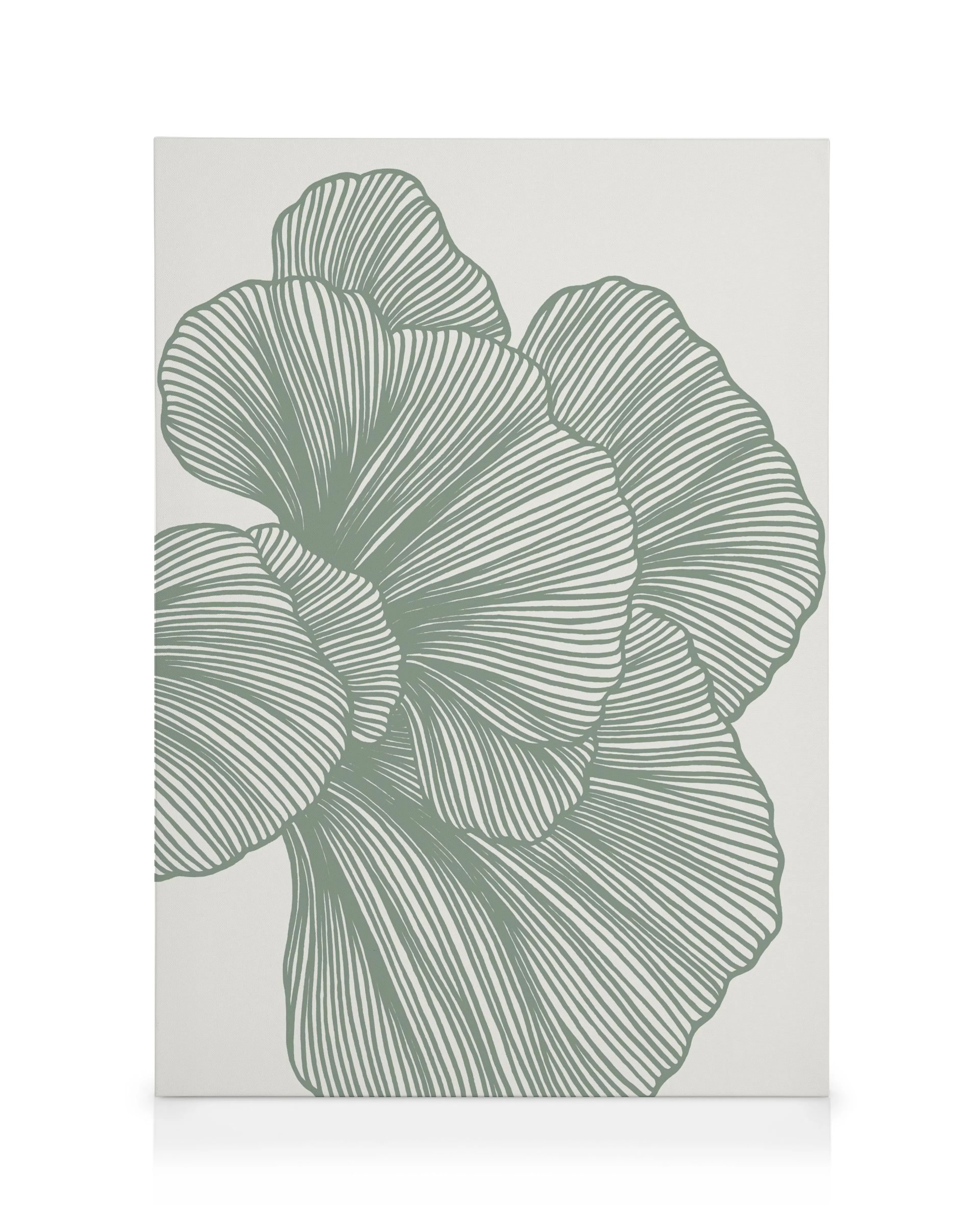 Abstract Green Lines No2 Lienzo 0