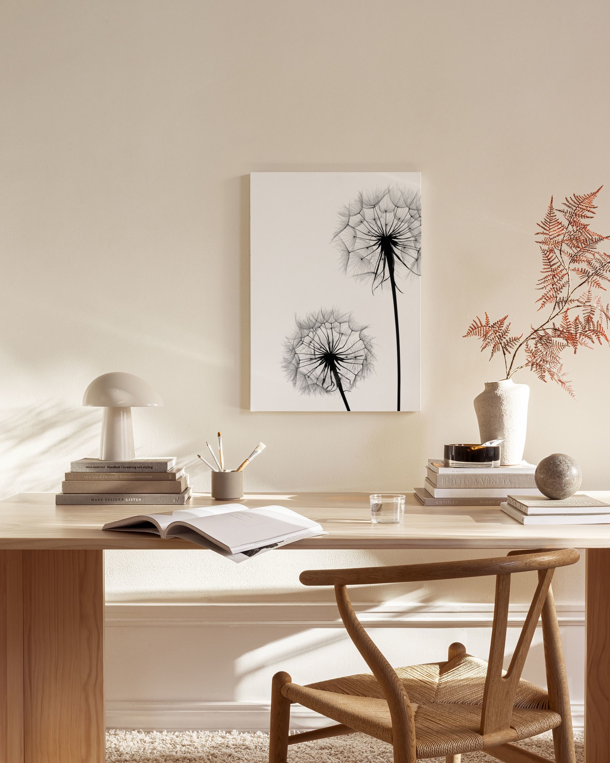 Dandelion No1 Canvas Print - Minimalist Art | Desenio CA