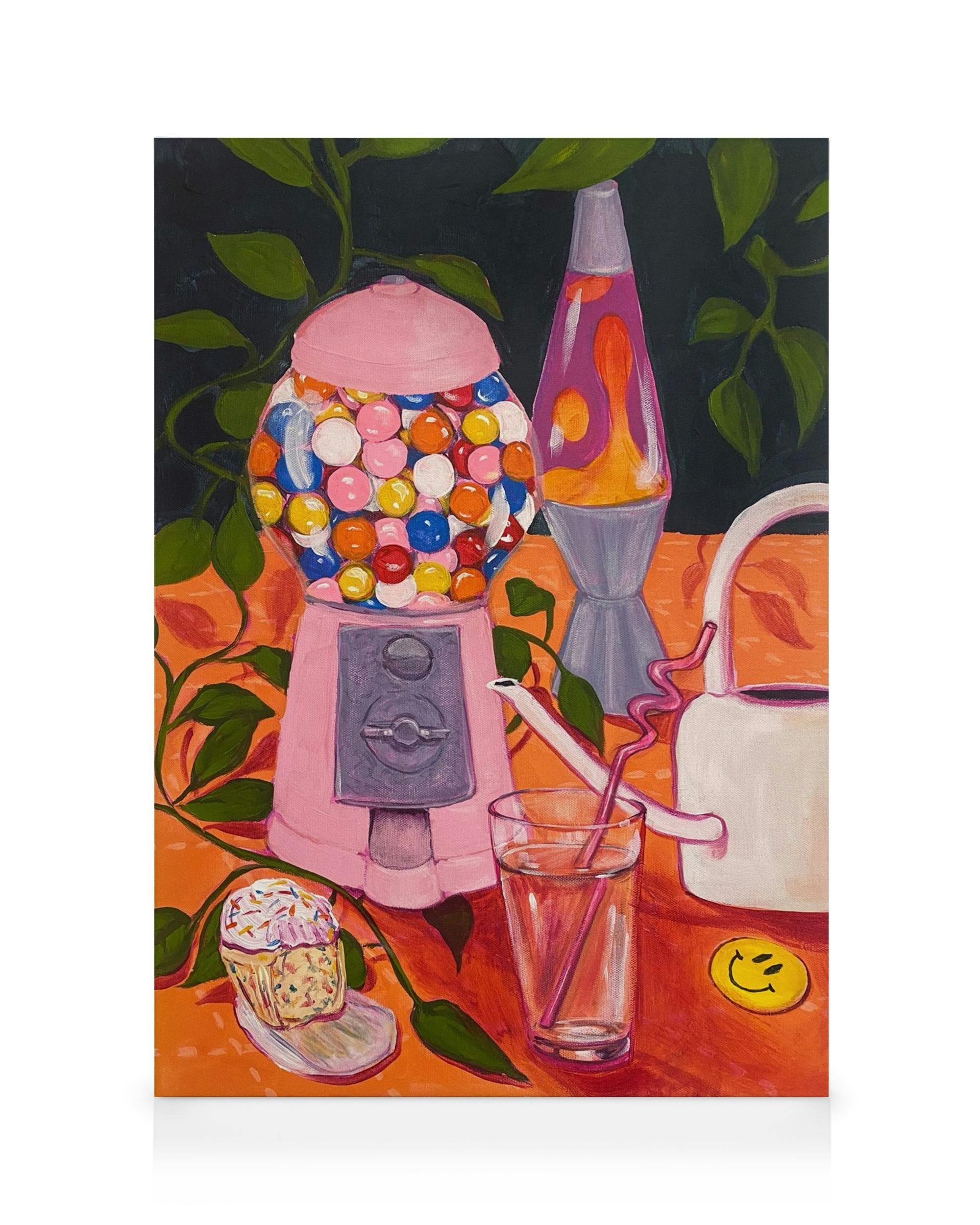 Canvas Prints Lindsey Cherek - Still Life with Gumball Machine Canvas print (50x70 cm)