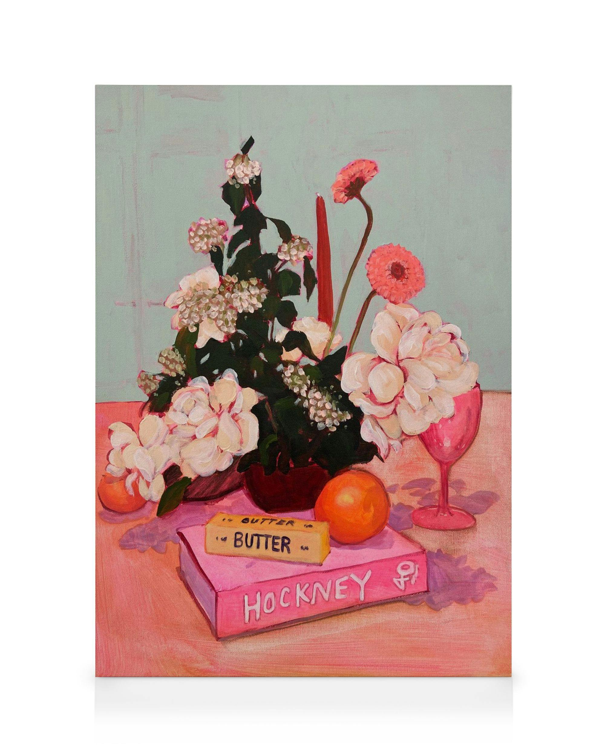 Canvas Prints Lindsey Cherek - Still Life with Hockney Book Canvas print (30x40 cm)