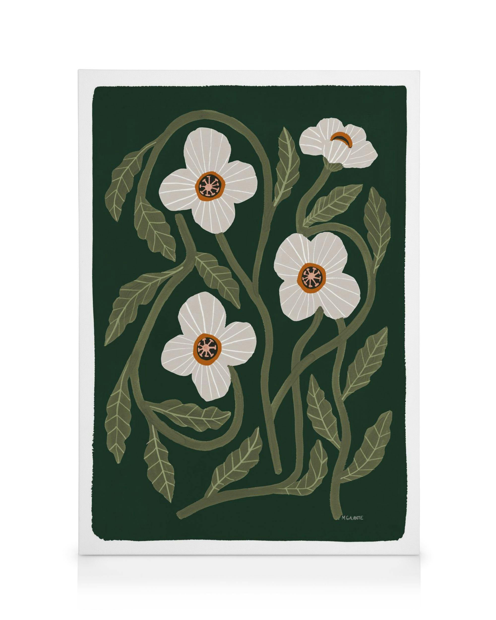 Canvas Prints Megan Galante - California Poppy Canvas print (30x40 cm - Black Frame)