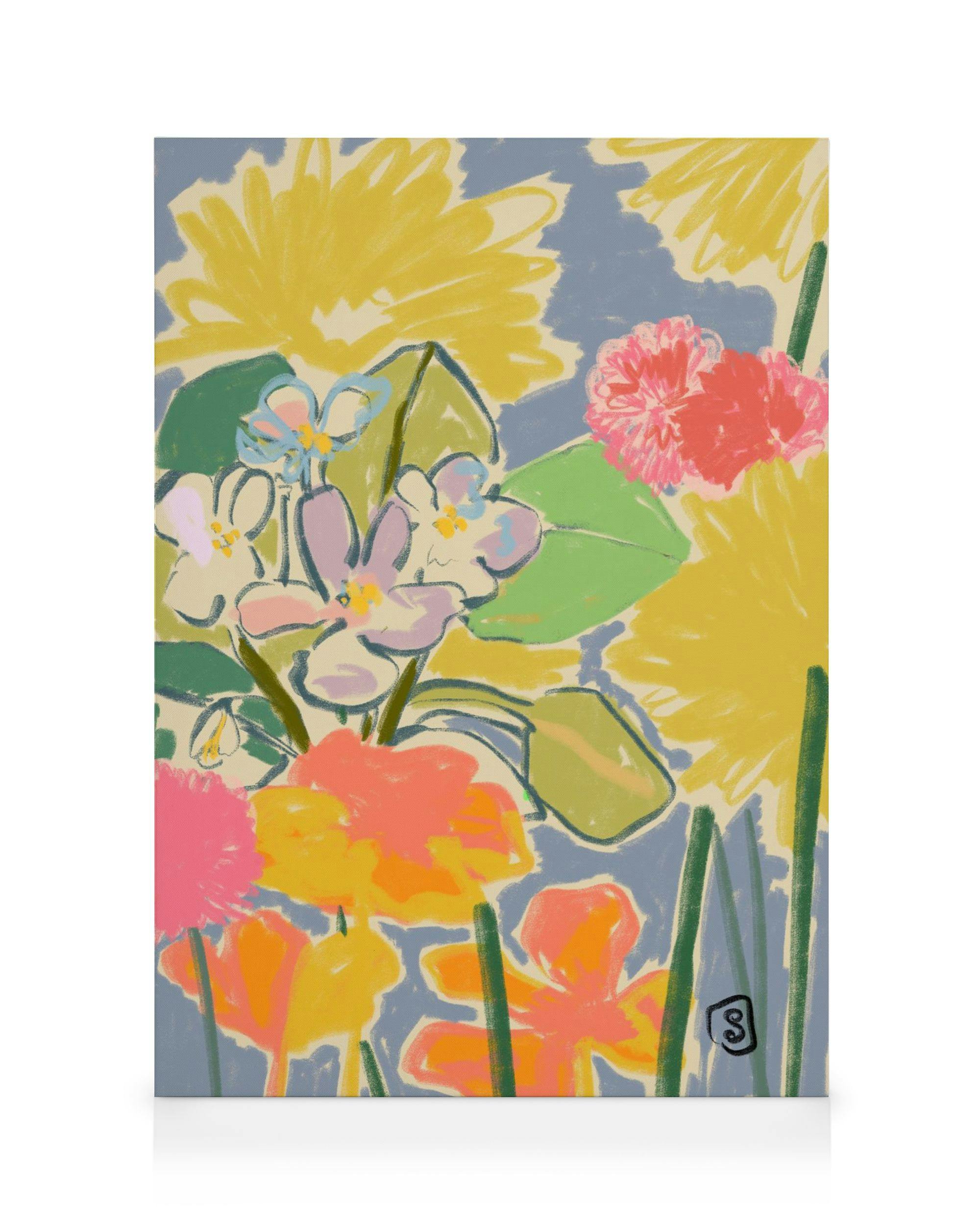 Canvas Prints Sandra Poliakov - Morning Garden Canvas print (30x40 cm)