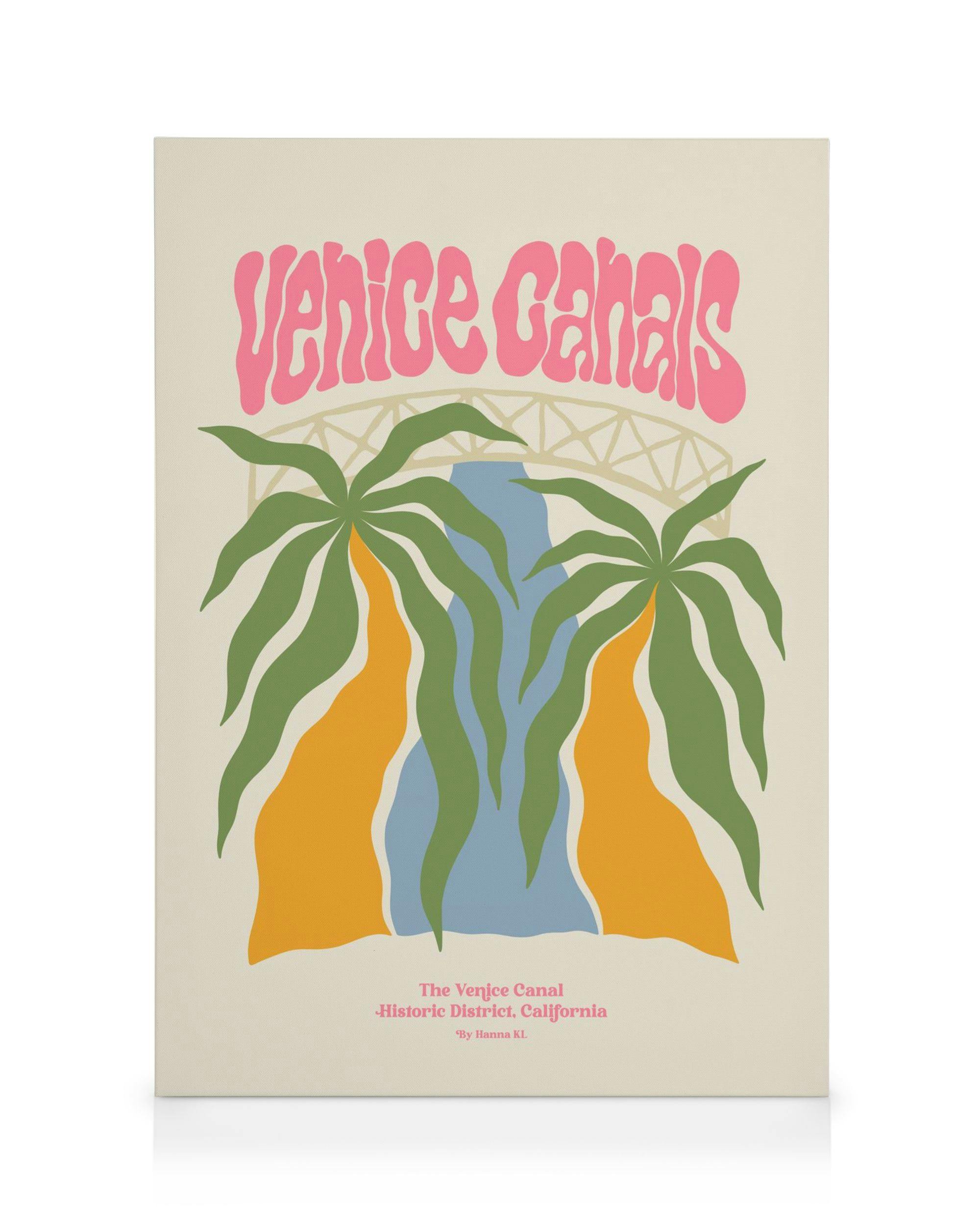 Canvas Prints Hanna KL - Venice Canals Canvas print (50x70 cm - Black Frame)