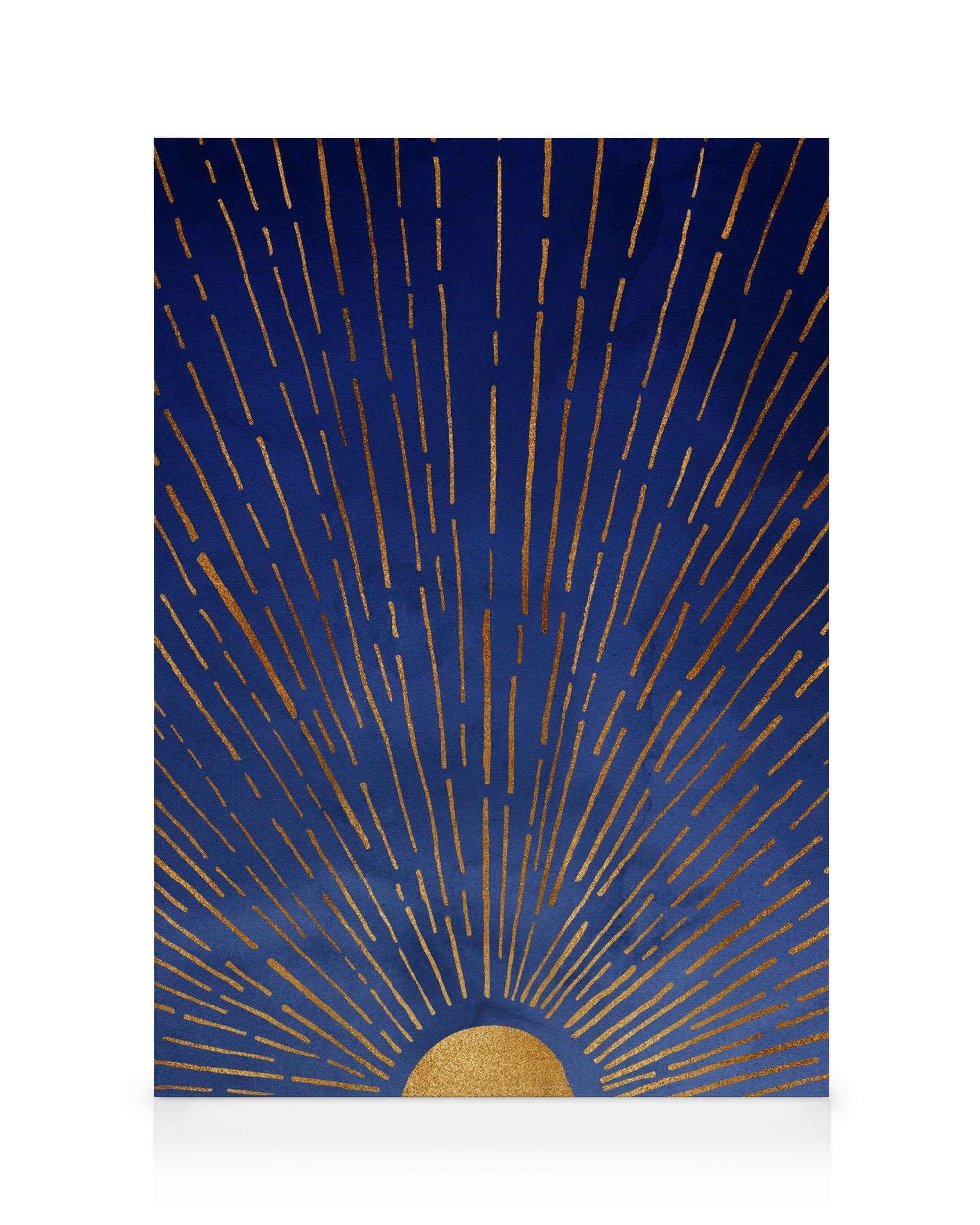Leinwandbilder Kristian Gallagher - Twilight Blue and Metallic Gold Sunrise Leinwandbild (30x40 cm)