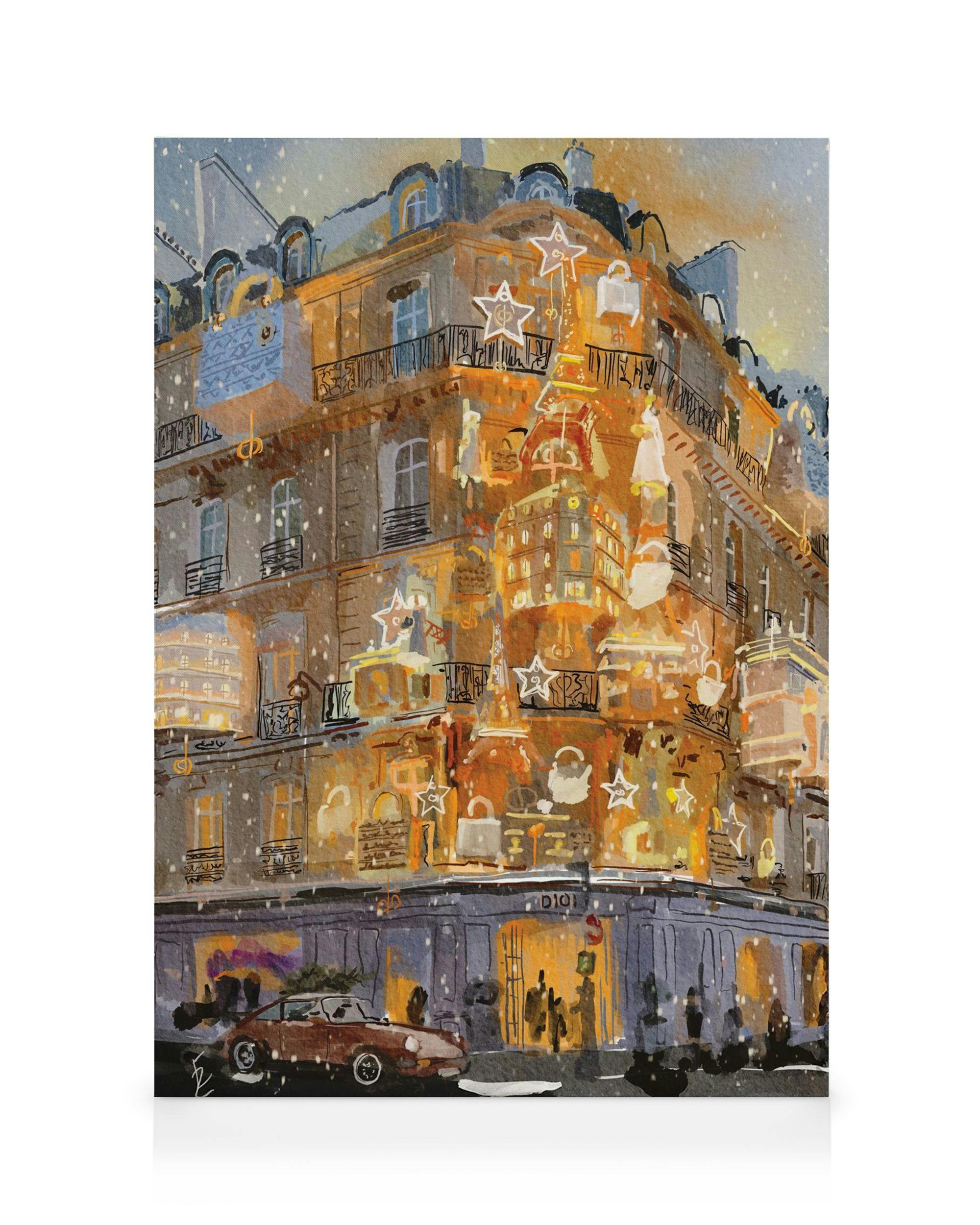Canvas Prints Ekaterina Zagorska - Dior Christmas Canvas print (100x140 cm)