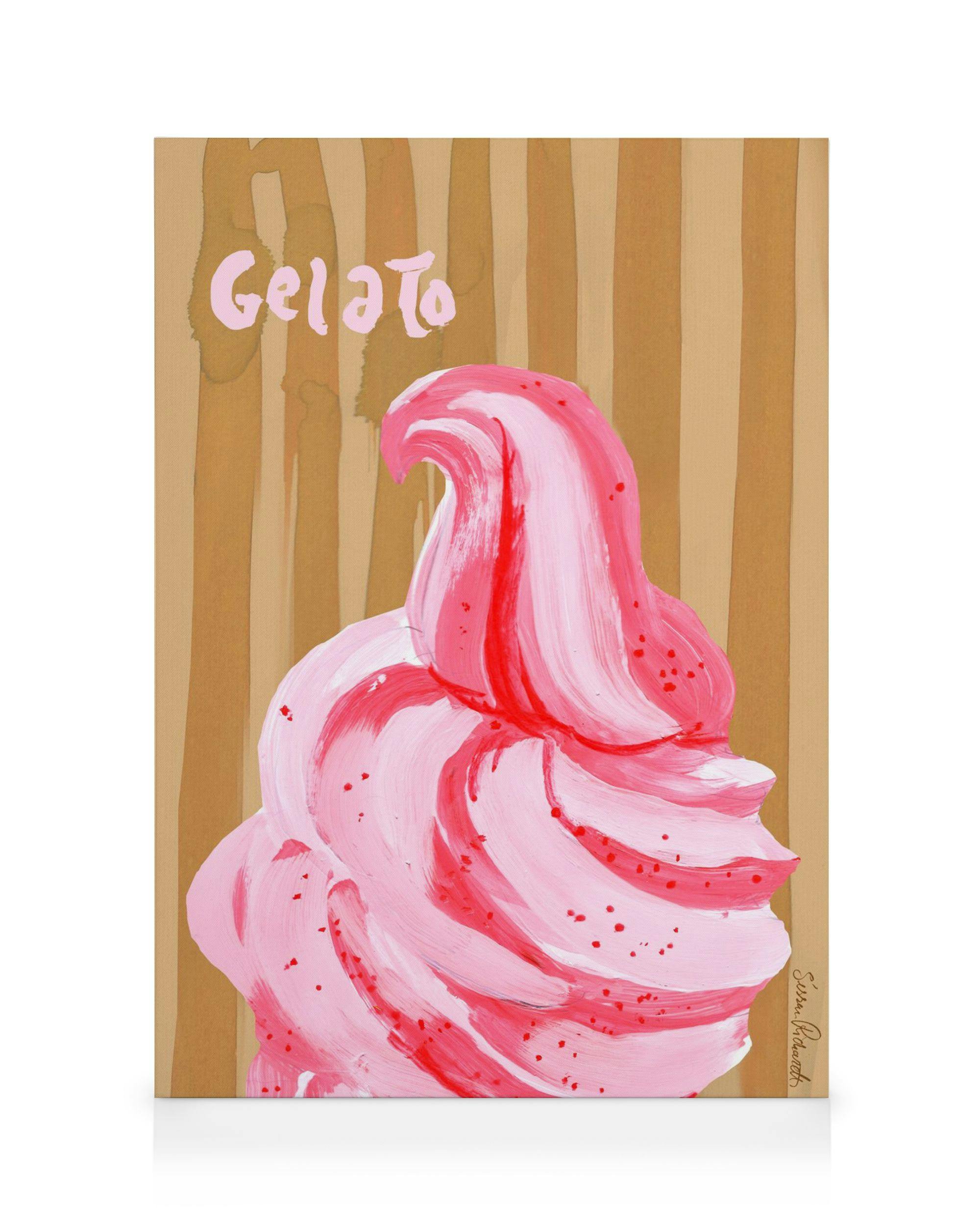 Sissan Richardt - Gelato Stampa su Tela (100x140 cm - Cornice in nero)- Artisti in evidenza