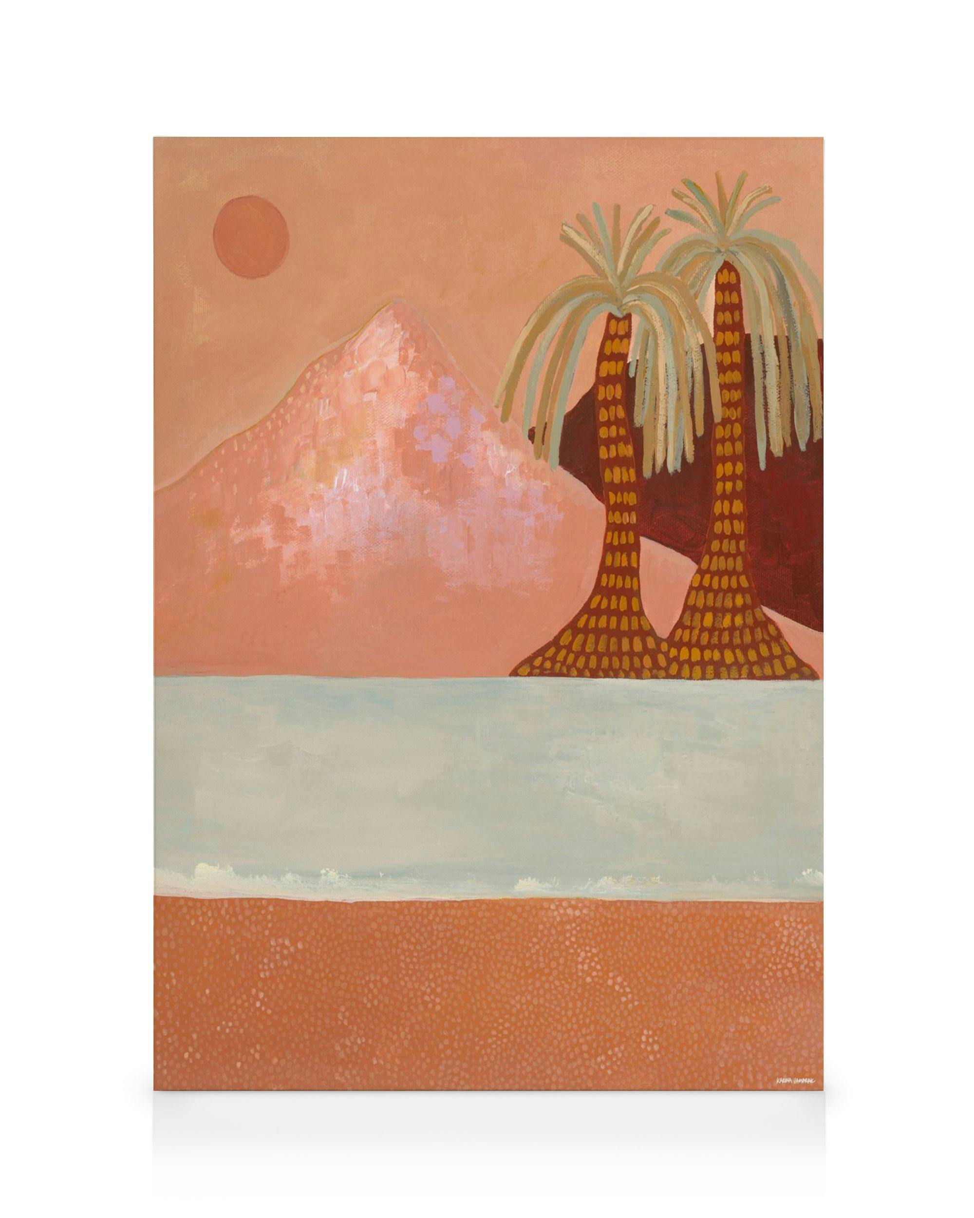 Canvas Prints Karina Jambrak - Sunshine on My Face Canvas print (70x100 cm - Black Frame)