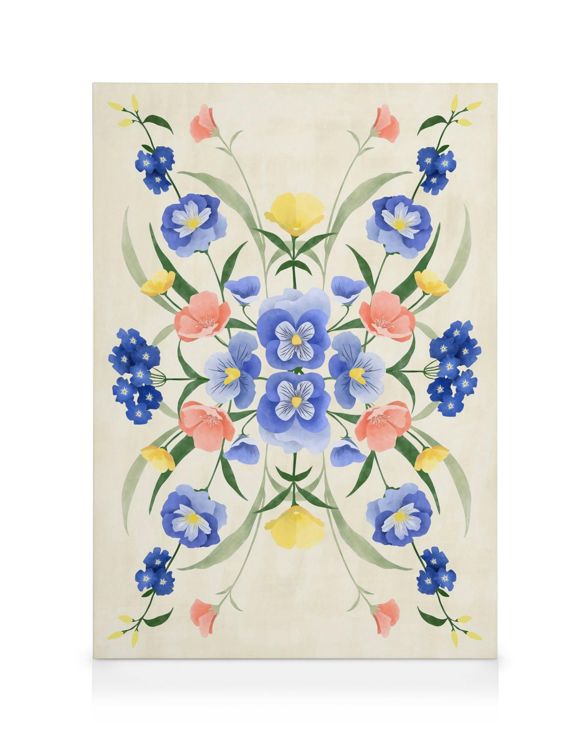 Canvas Prints The Print Republic - Sun Kissed Garden No1 Canvas print (30x40 cm - Oak Frame)