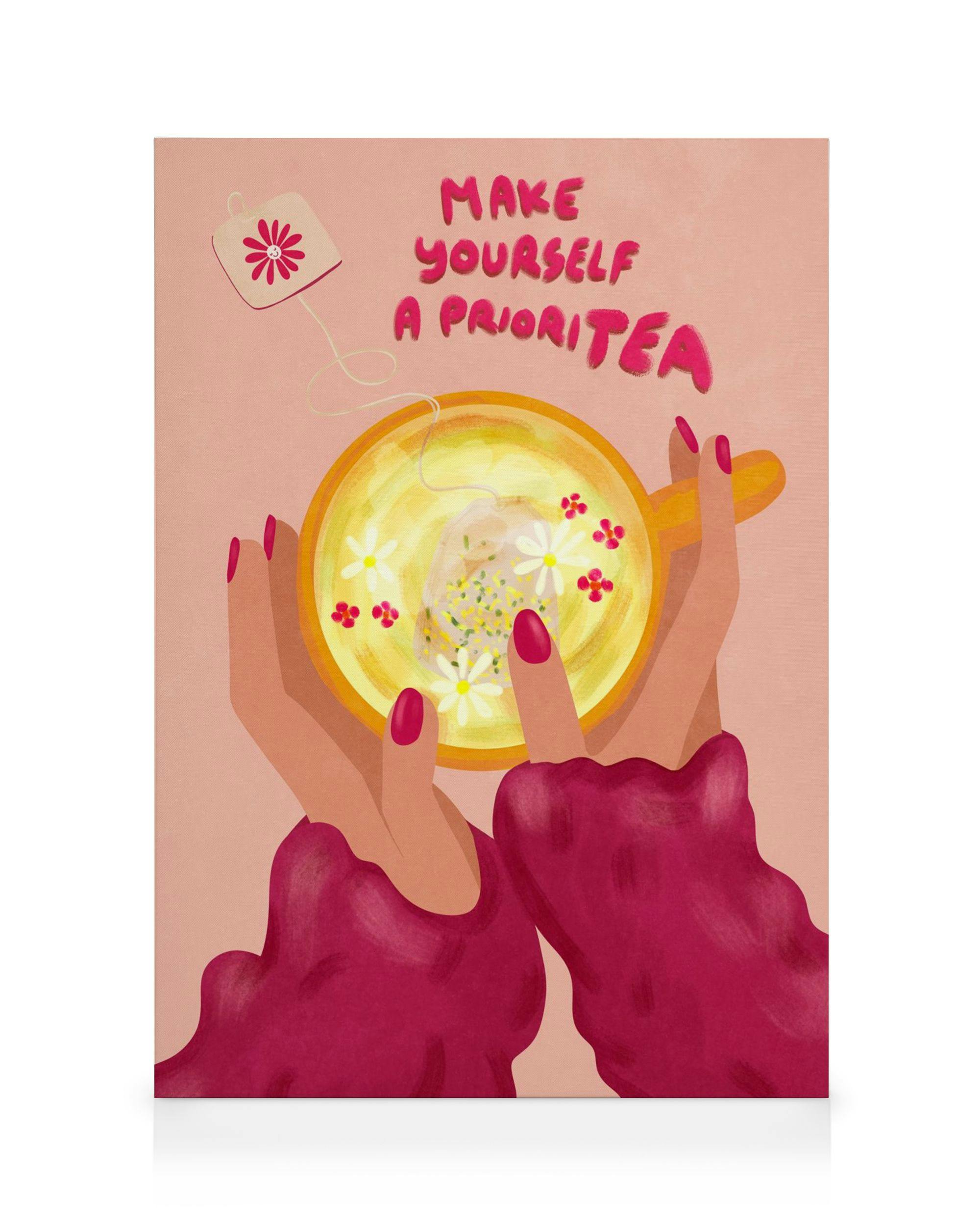 Canvas Prints Raissa Oltmanns - Prioritea Canvas print (70x100 cm - Black Frame)