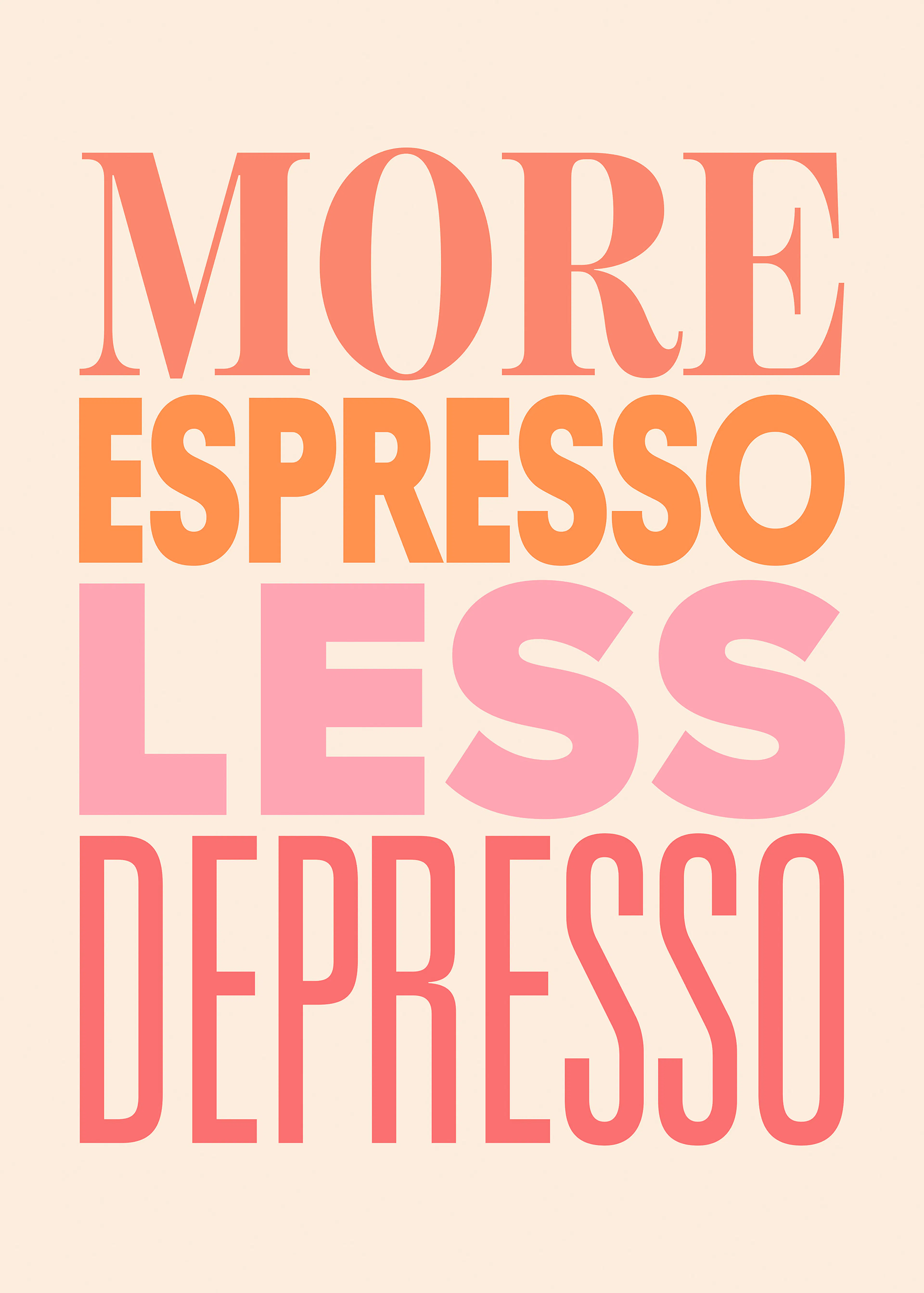 More Espresso Pink Print 0