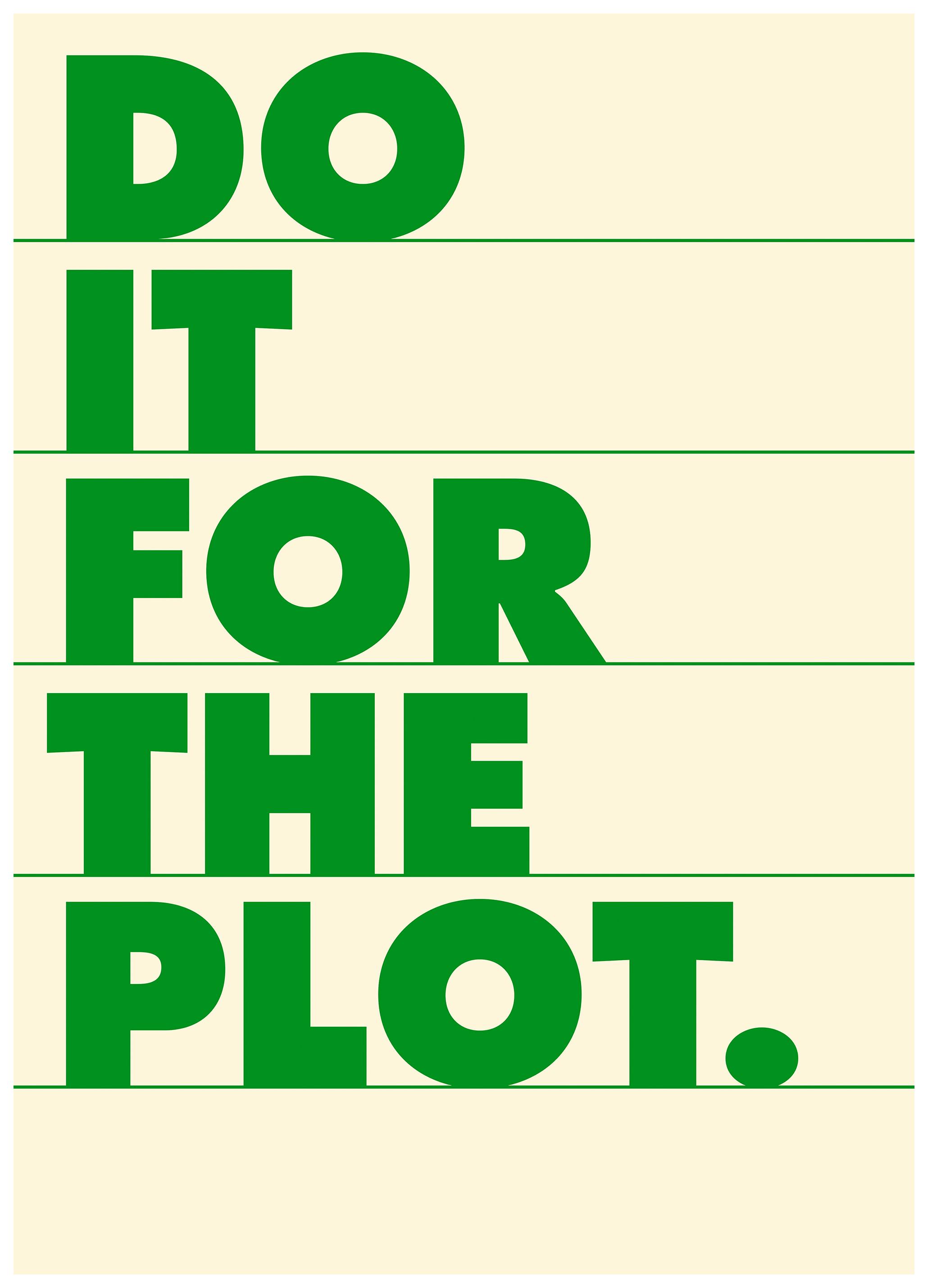 For the Plot Poster (13x18 cm)