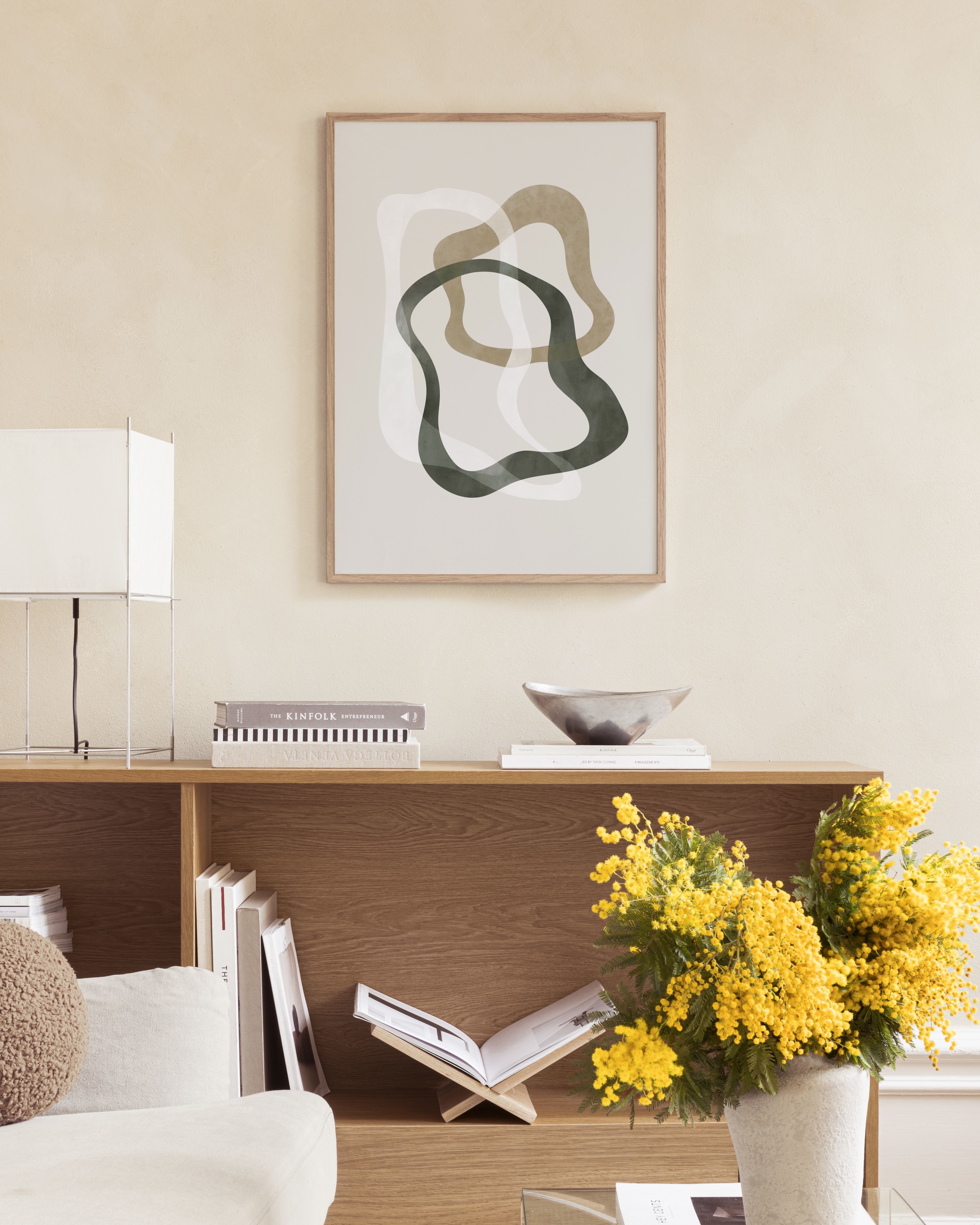 Abstract Green Shapes No2 Print – Modern Poster | Desenio