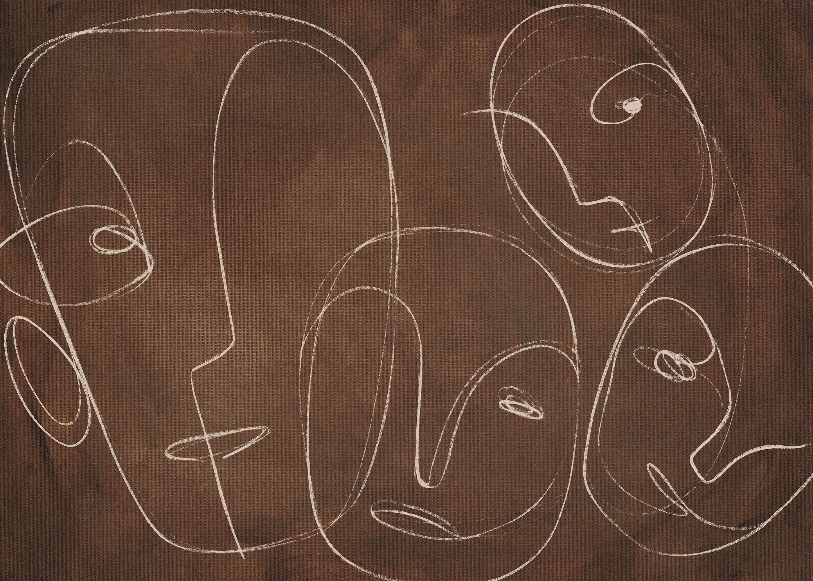 Abstract Faces Poster 0