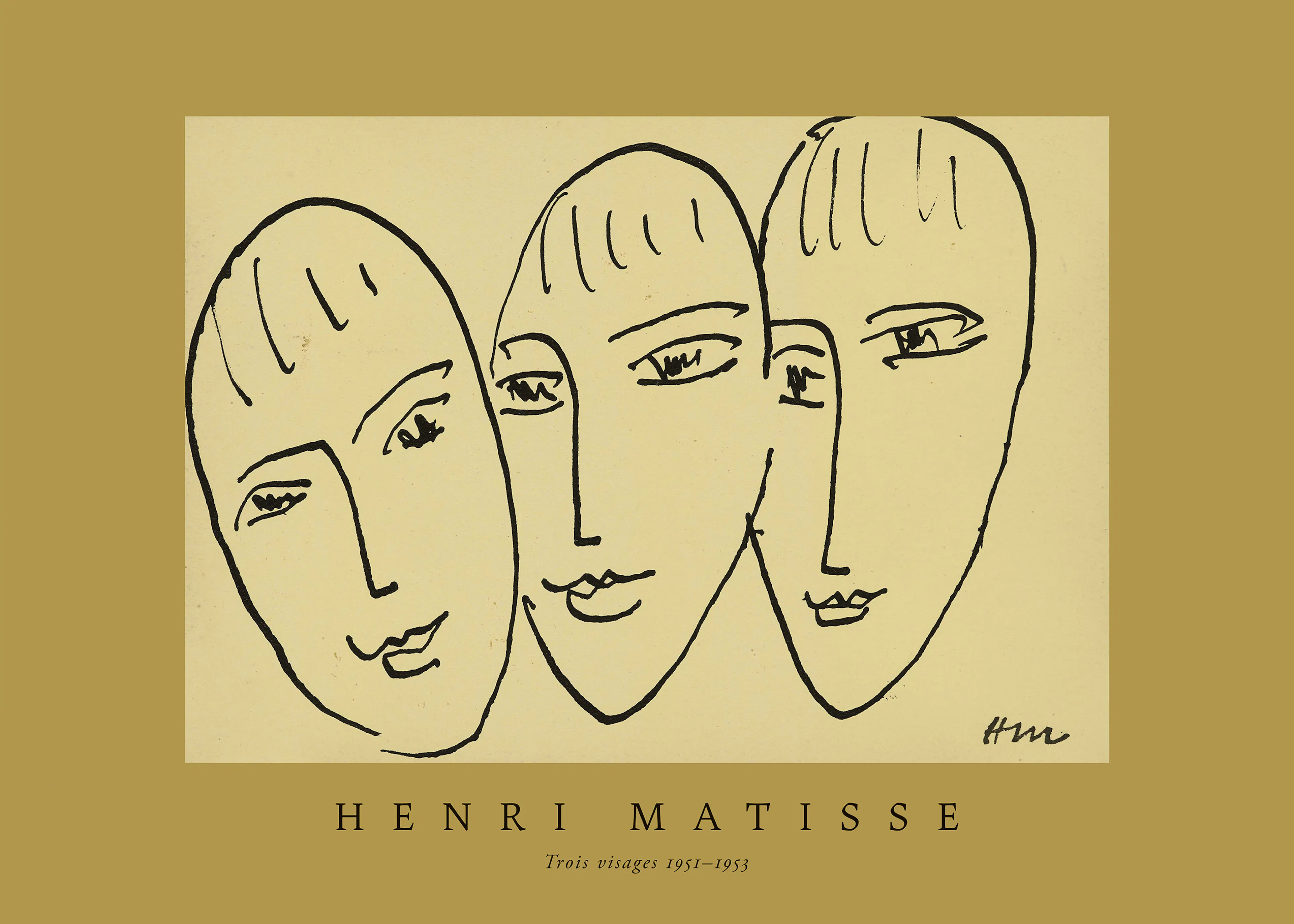 Matisse - Trois Visages Plakat 0