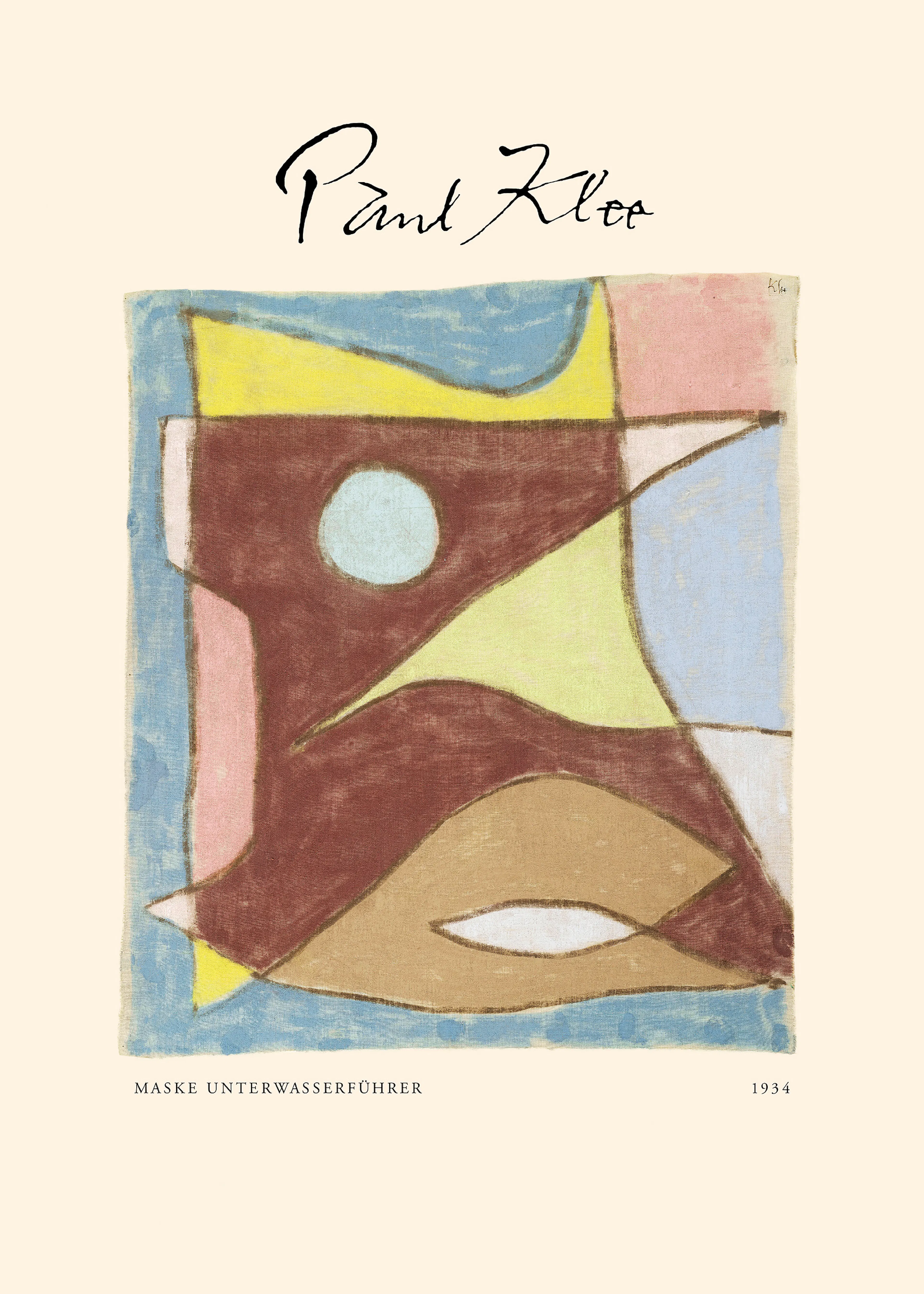 Paul Klee - Maske Unterwasserführer Plakat 0
