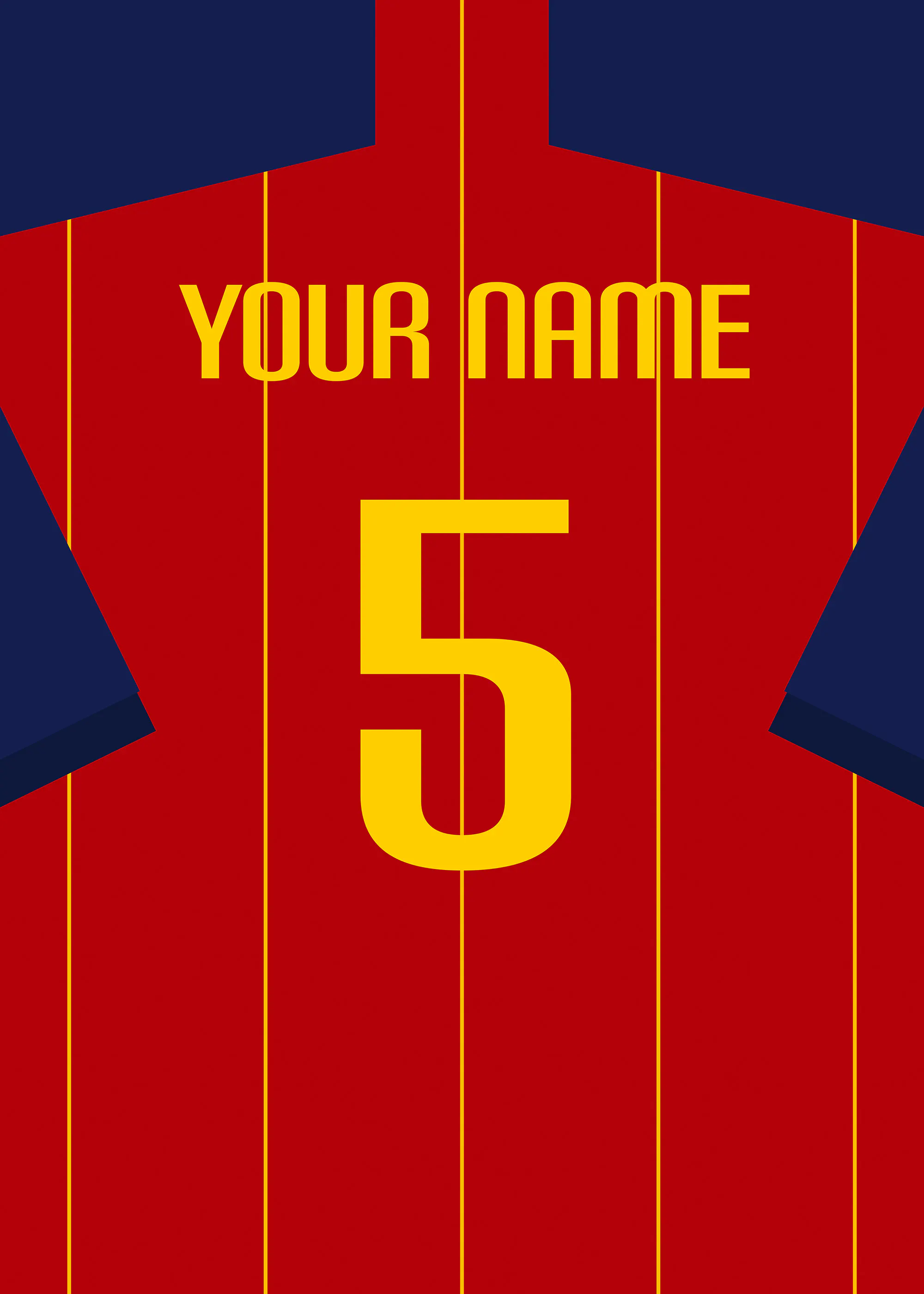 Football Shirt No14 Personal Plakat 0