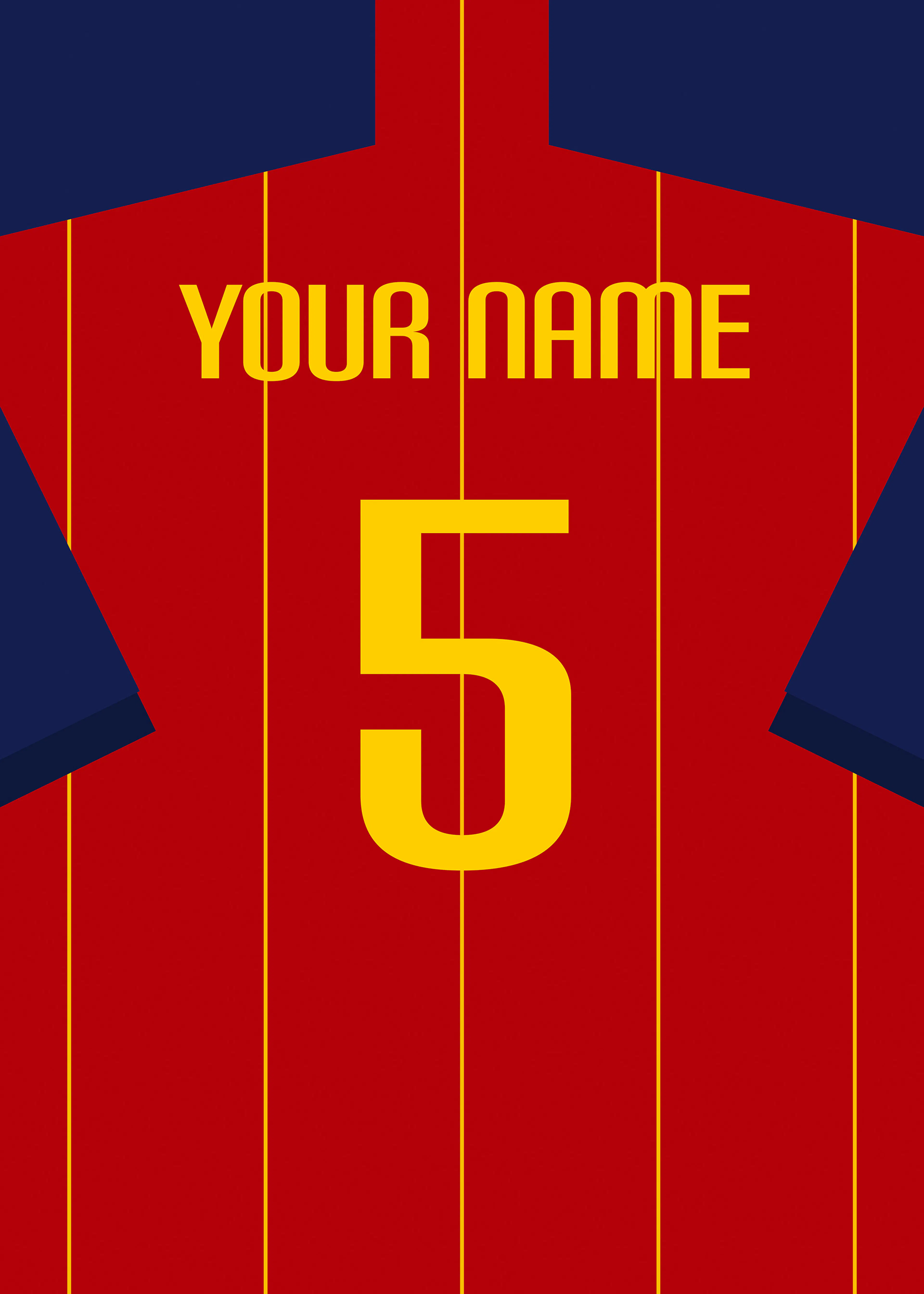 Football Shirt No14 Personal Plakat 0