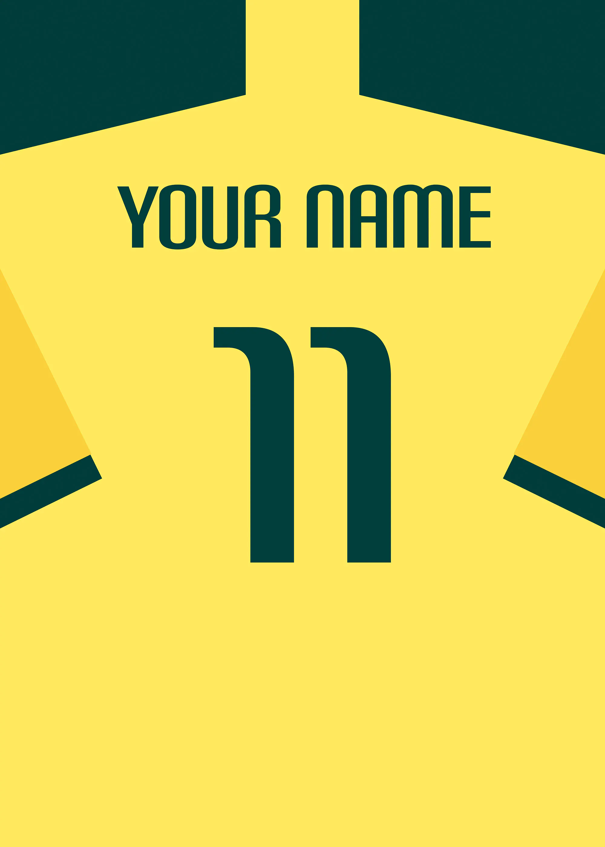 Football Shirt No16 Personal Plakat 0