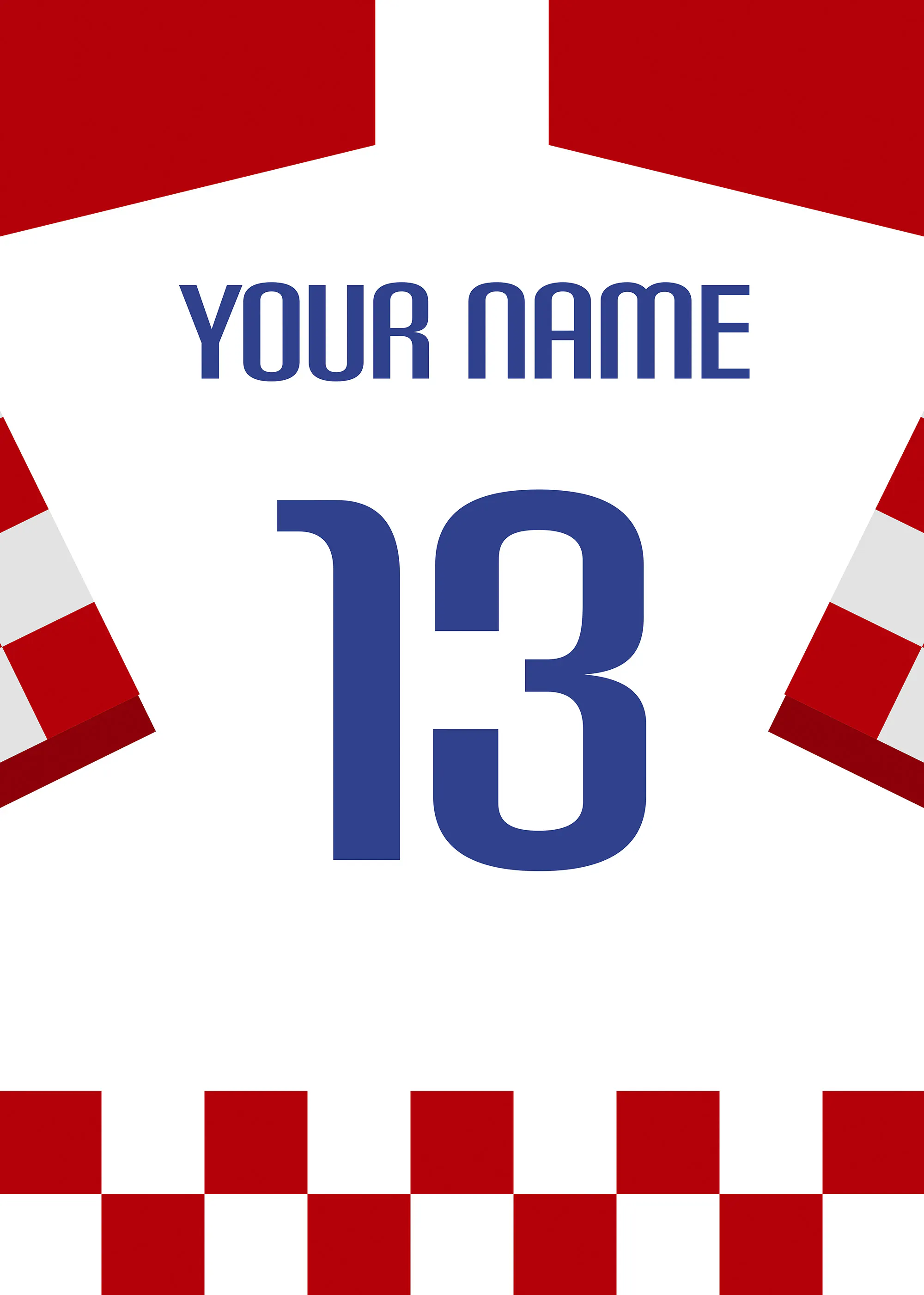 Football Shirt No18 Personal Plakat 0