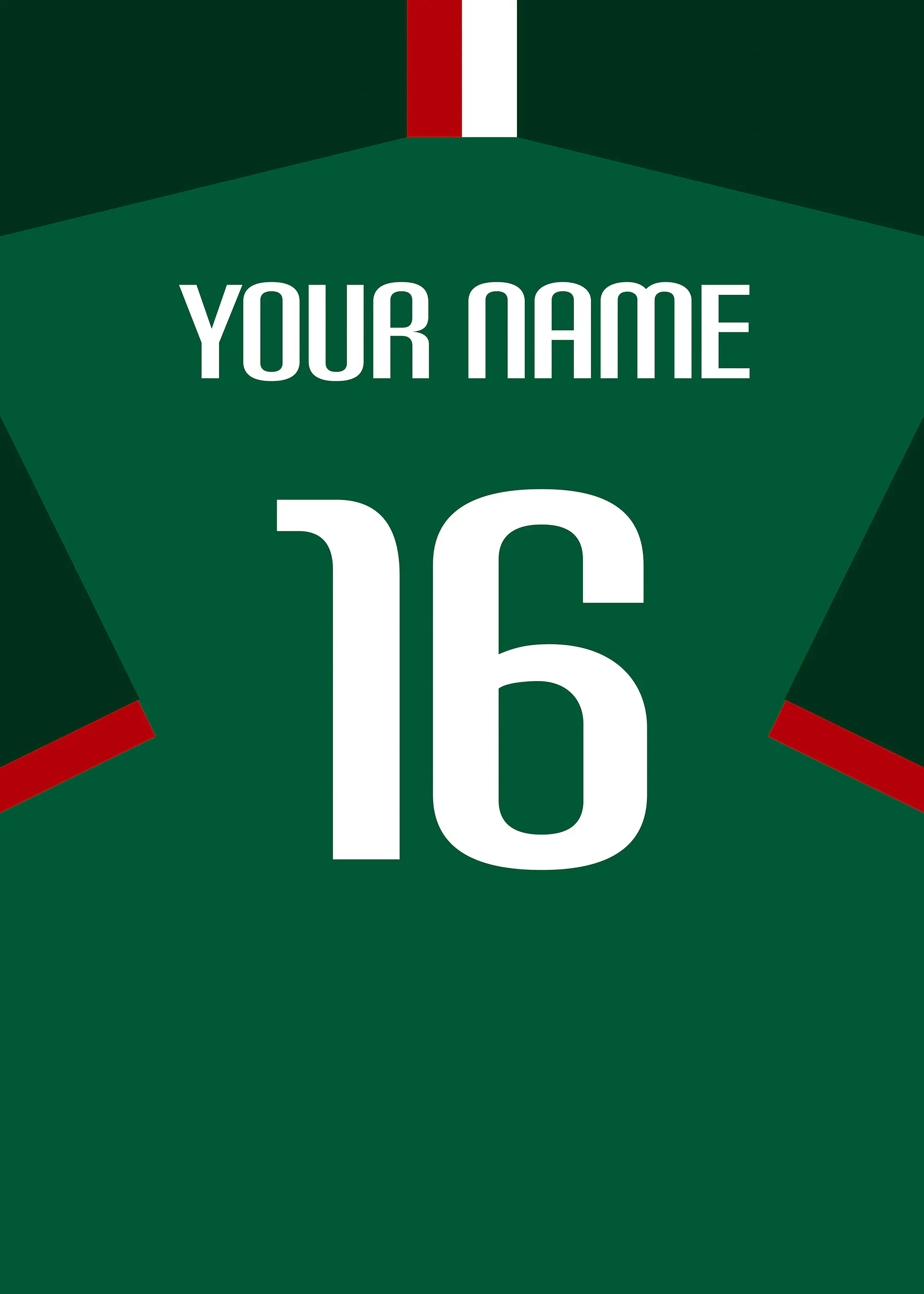 Football Shirt No20 Personal Plakat 0