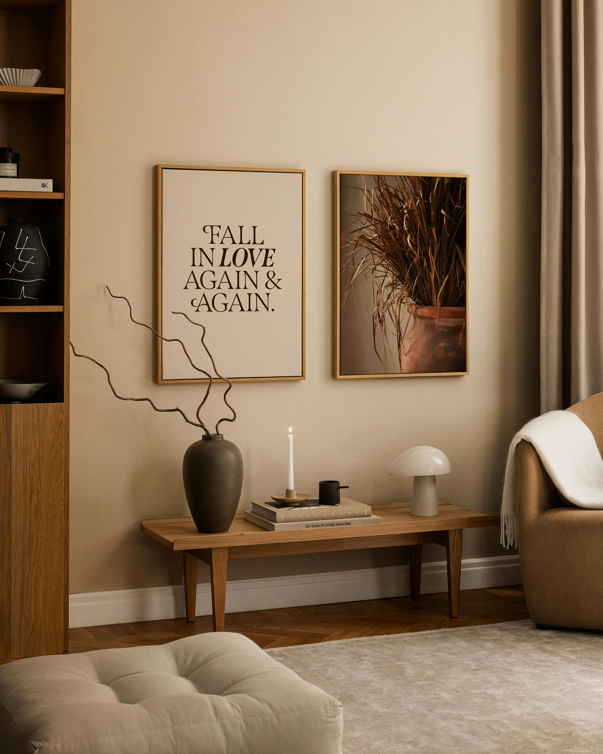 Fall in Love Duo de Toiles (30x40 cm) - Lots de Toiles par Desenio
