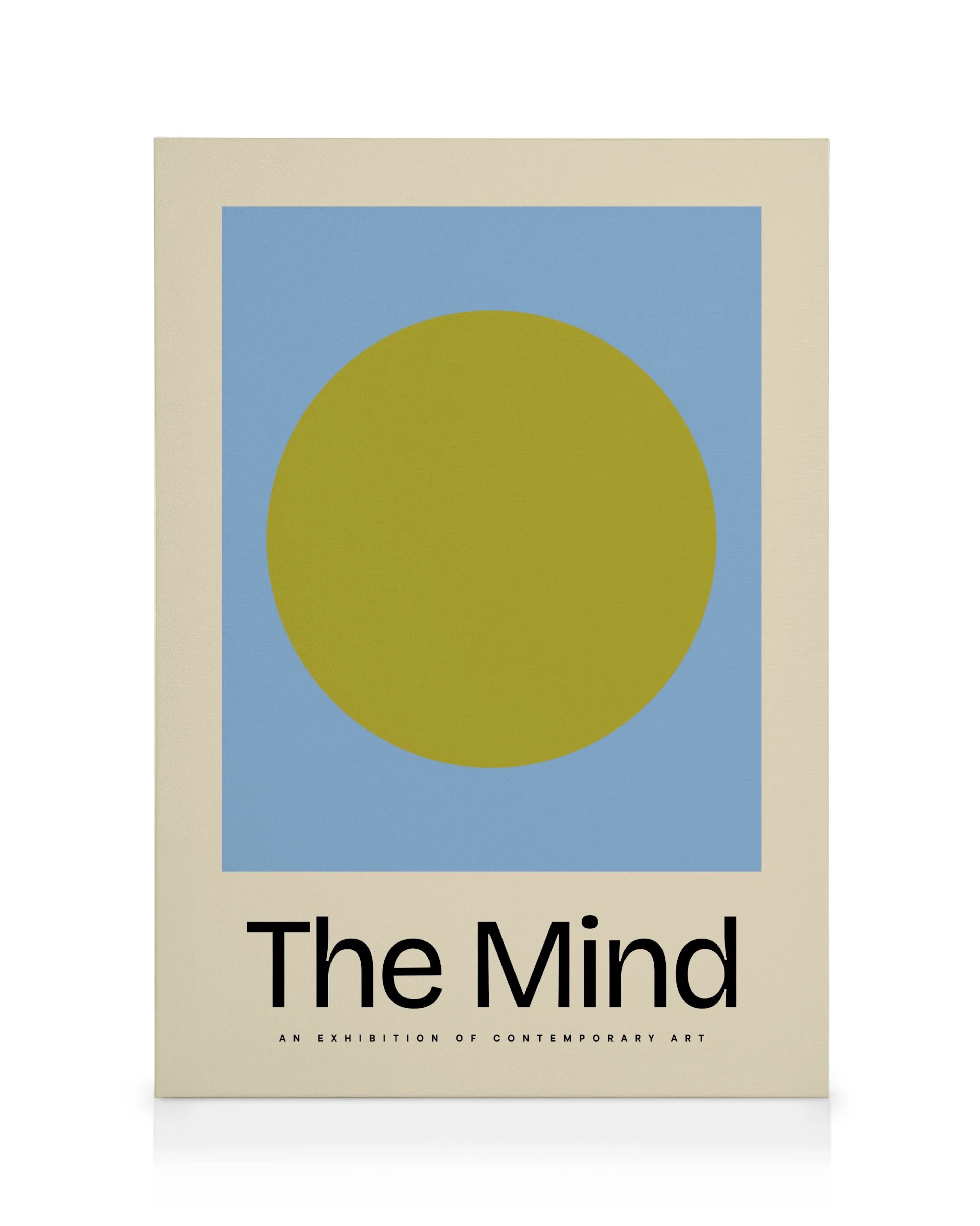 The Mind, Arte Contemporanea Minimalista con Colori a Contrasto