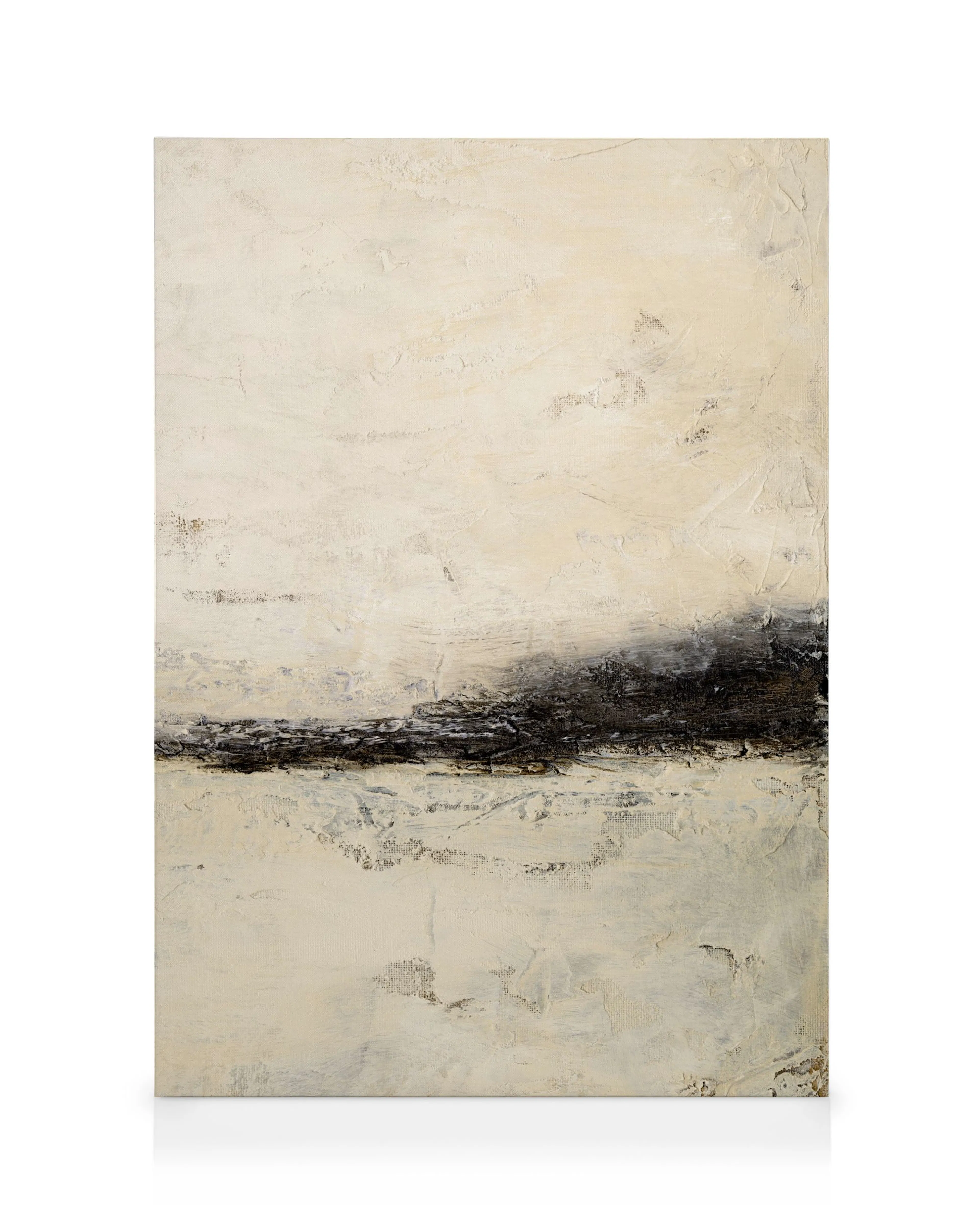 Sprint No2, Abstracte Canvas met Getextureerde Penseelstreken