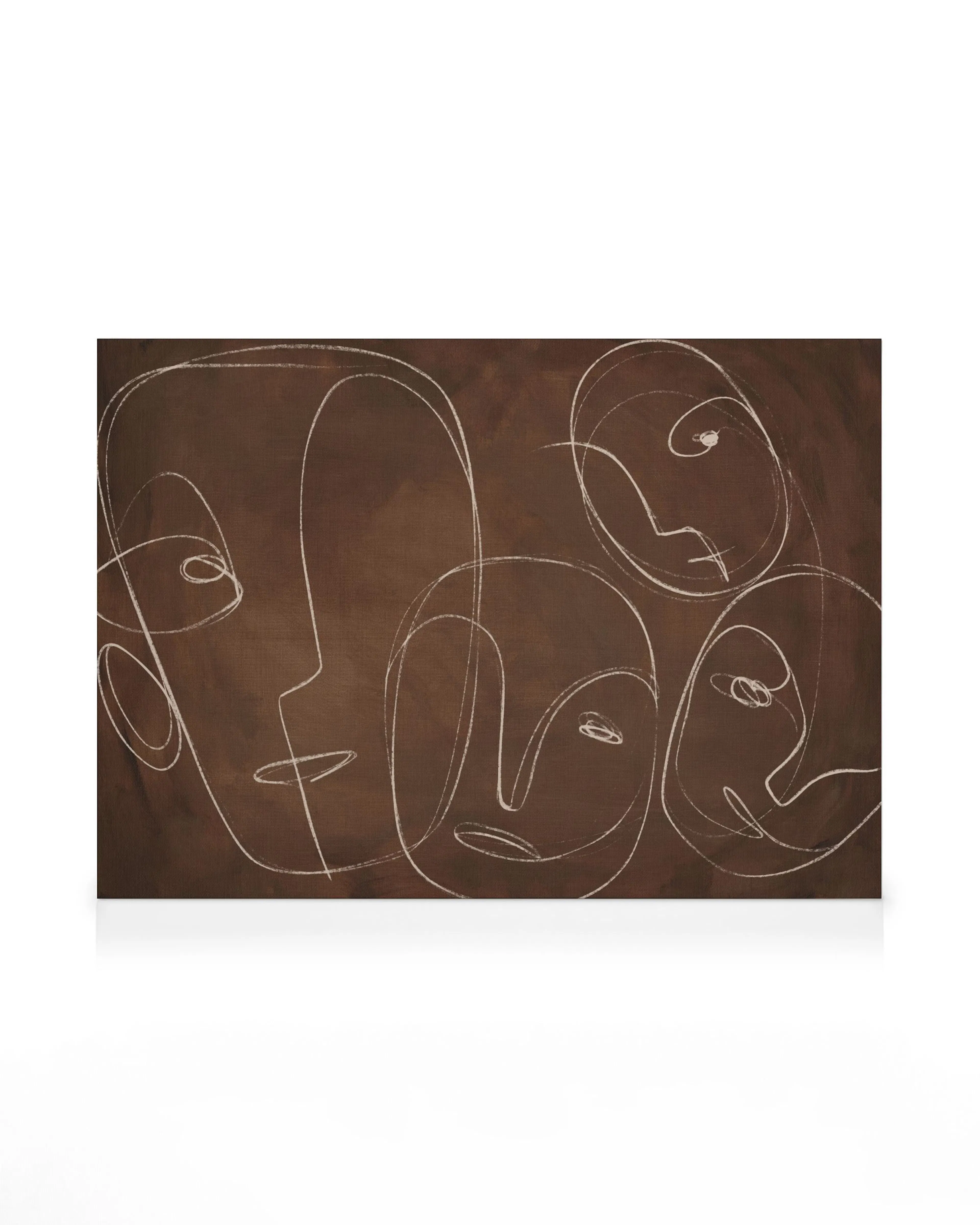 Abstract Faces Canvas print 0