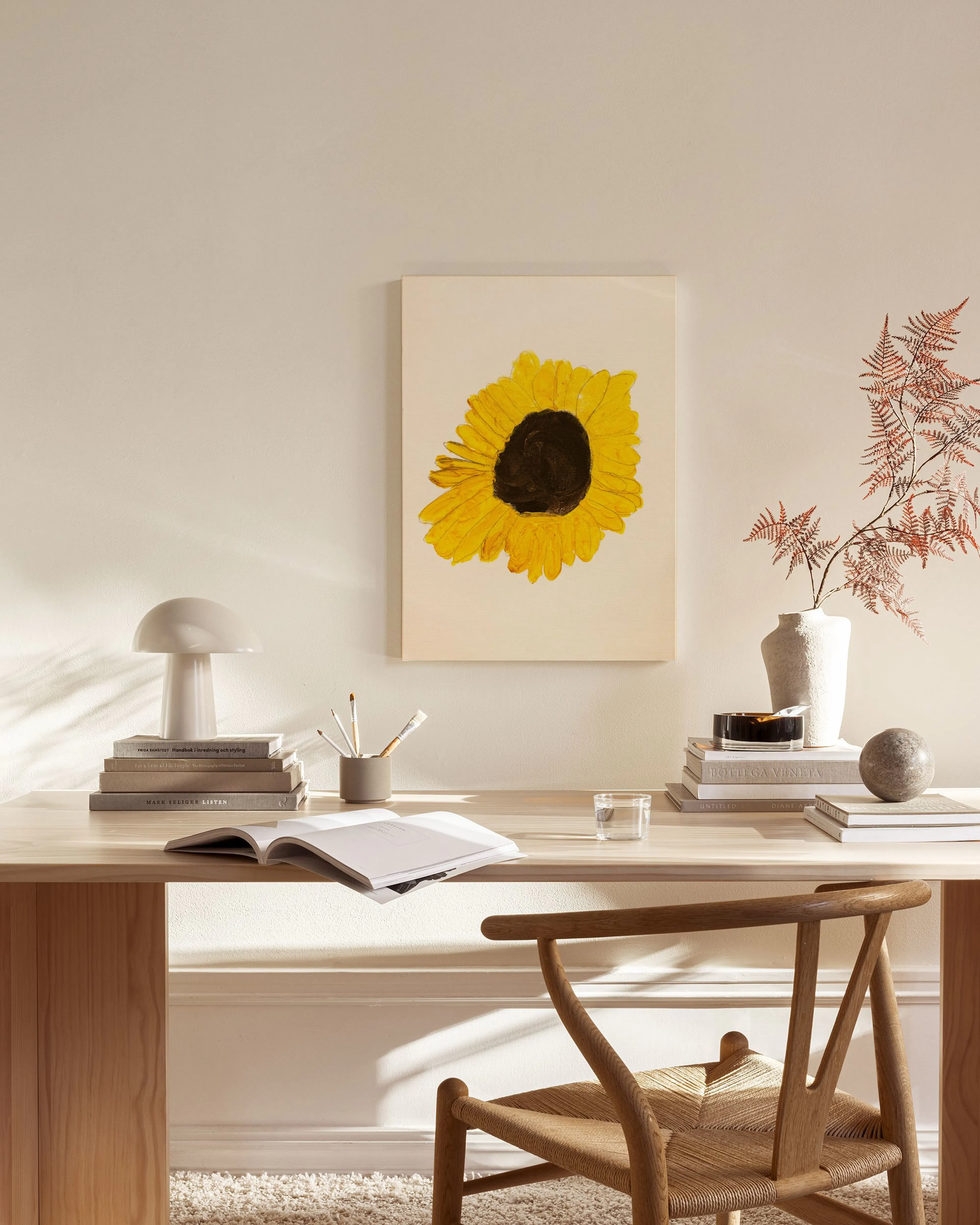 Little Sunflower, Arte Botanica Girasole Giallo Brillante