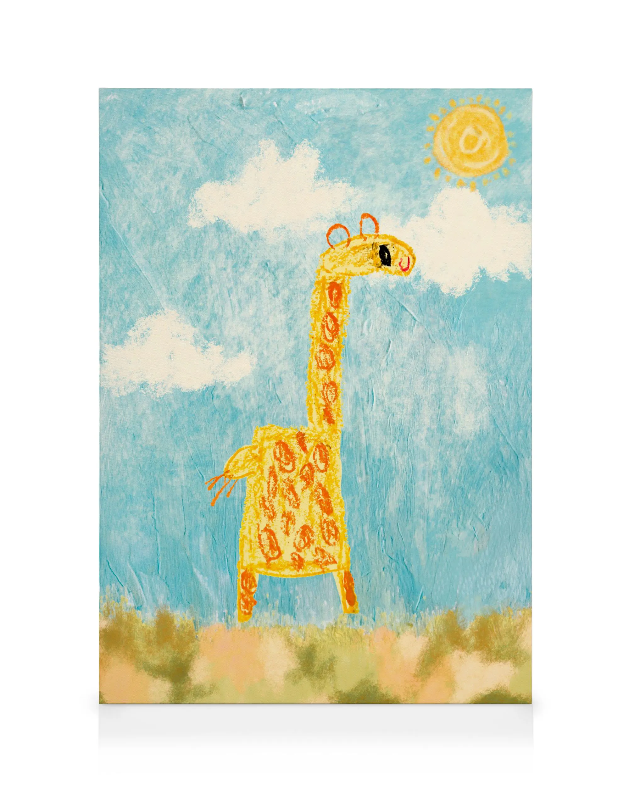 Sunny Giraffe Leinwandbild 0