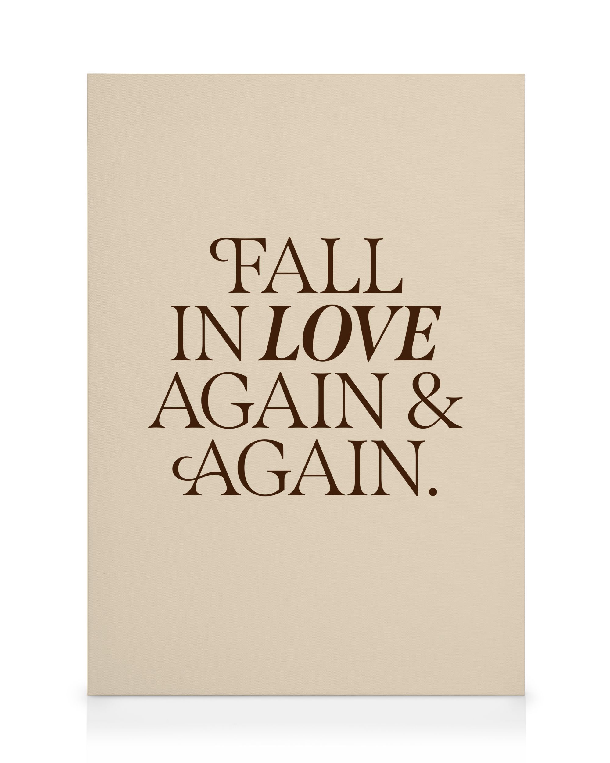 Fall in Love Again Canvas print