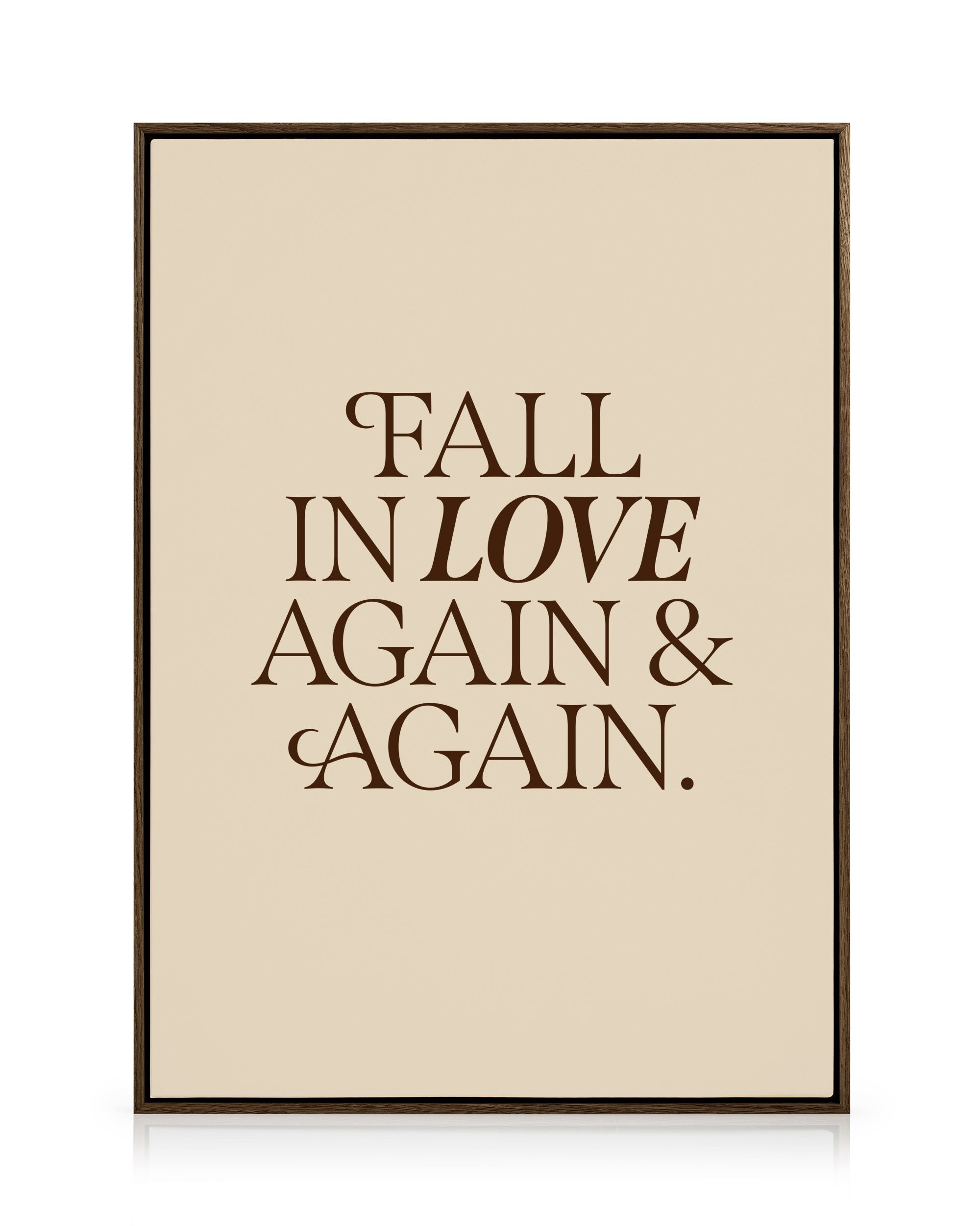 Fall in Love Again Canvas print