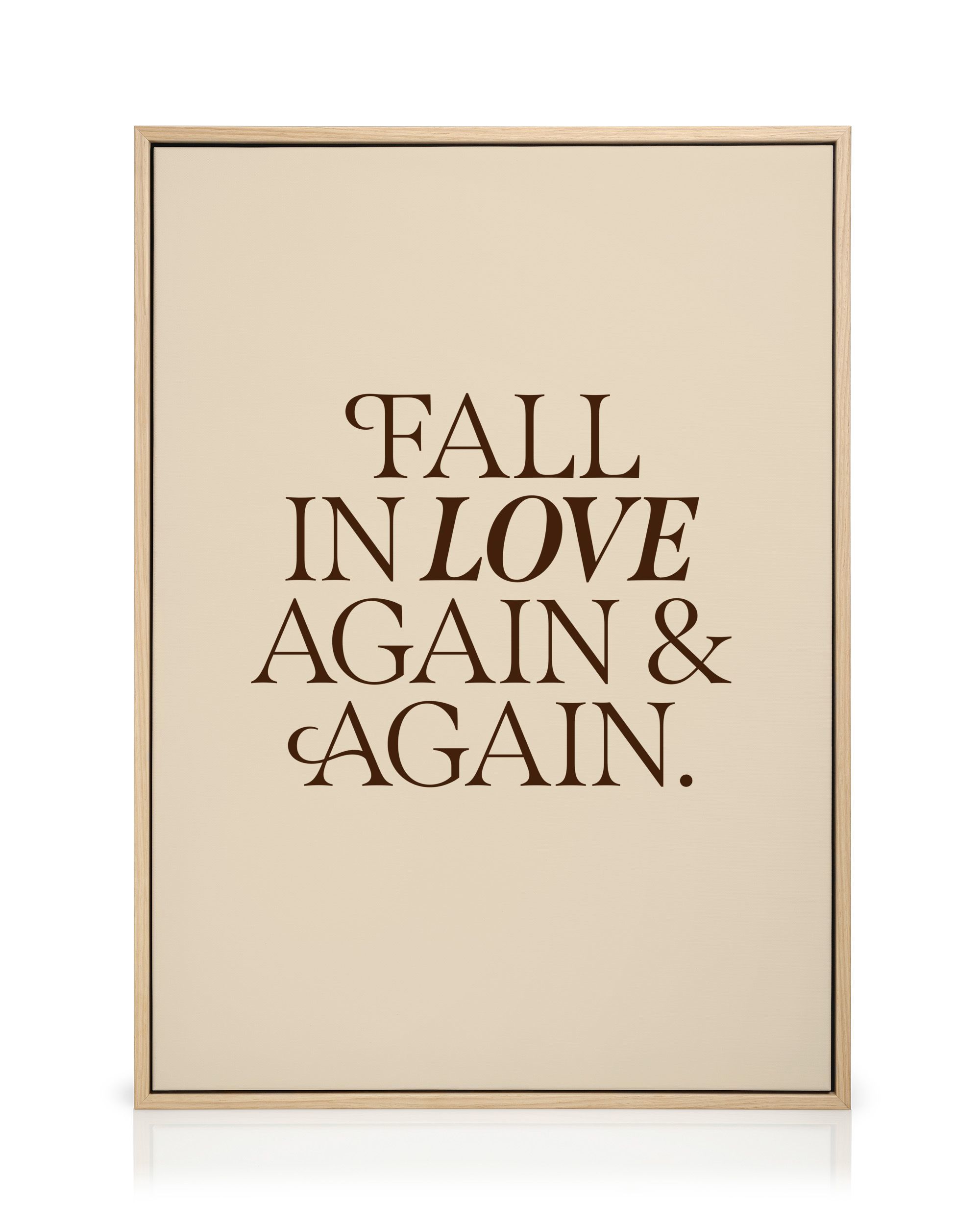 Fall in Love Again Canvas print