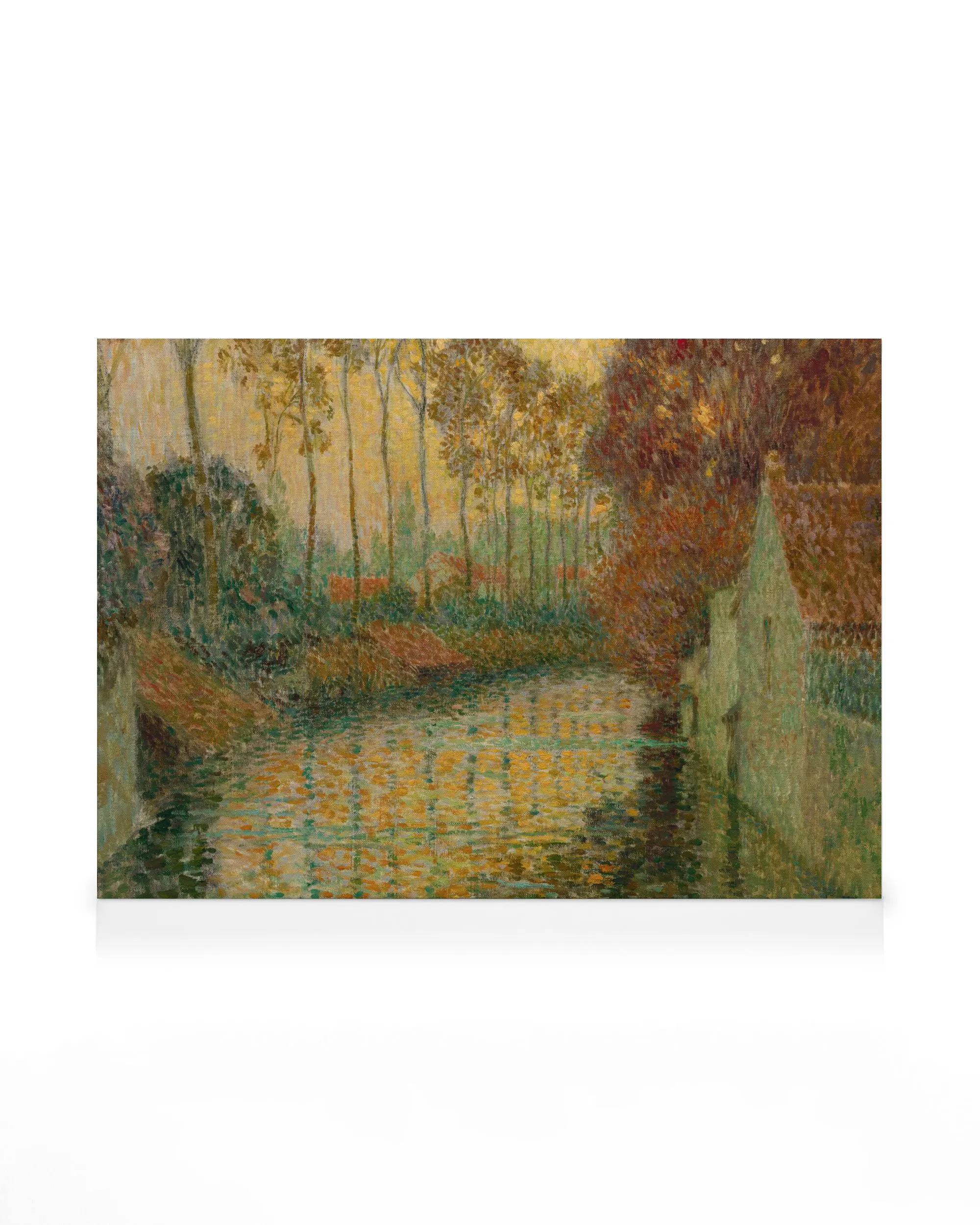 Henri Le Sidaner - Canal in Autumn Καμβάς 0