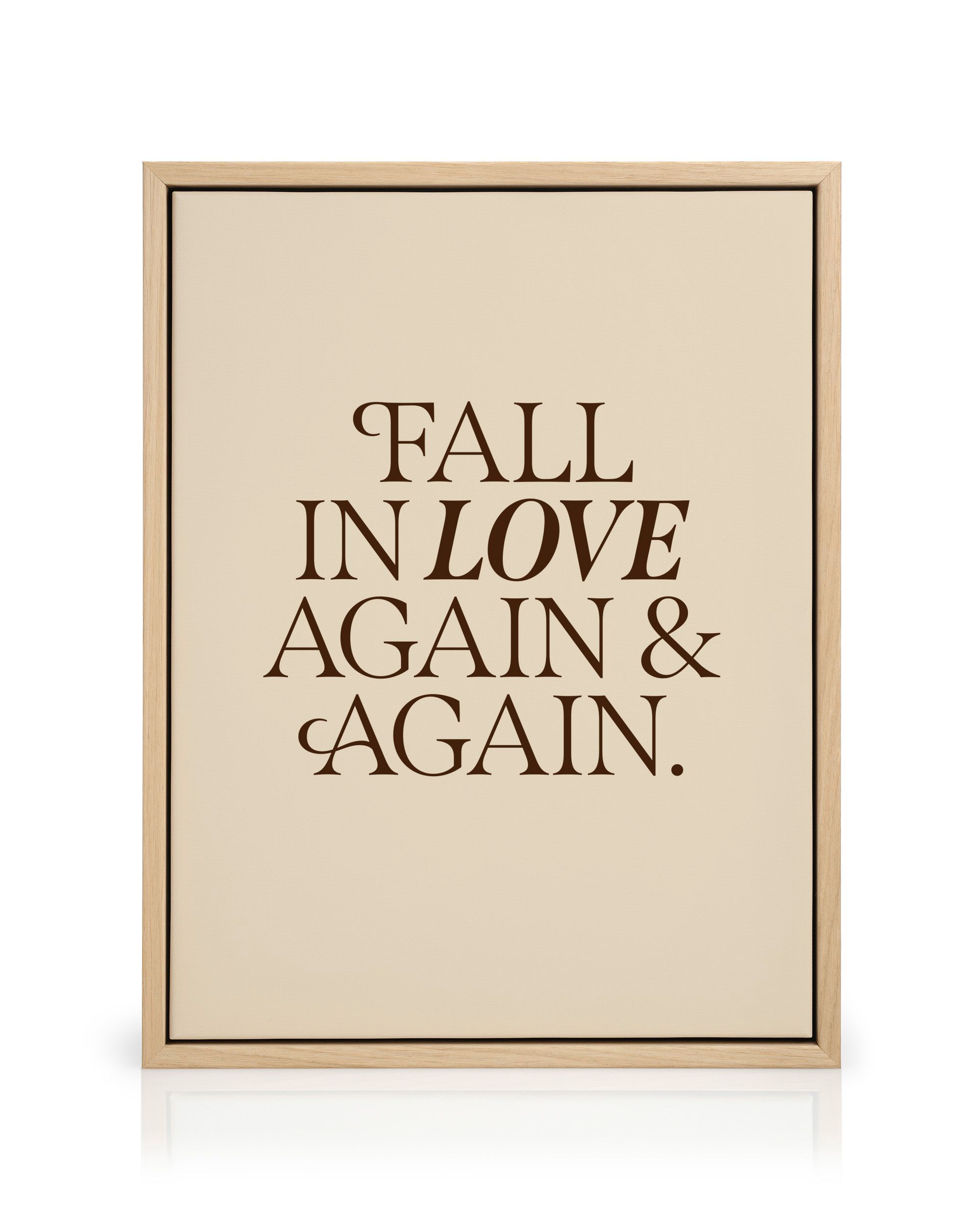 Fall in Love Again Canvas print