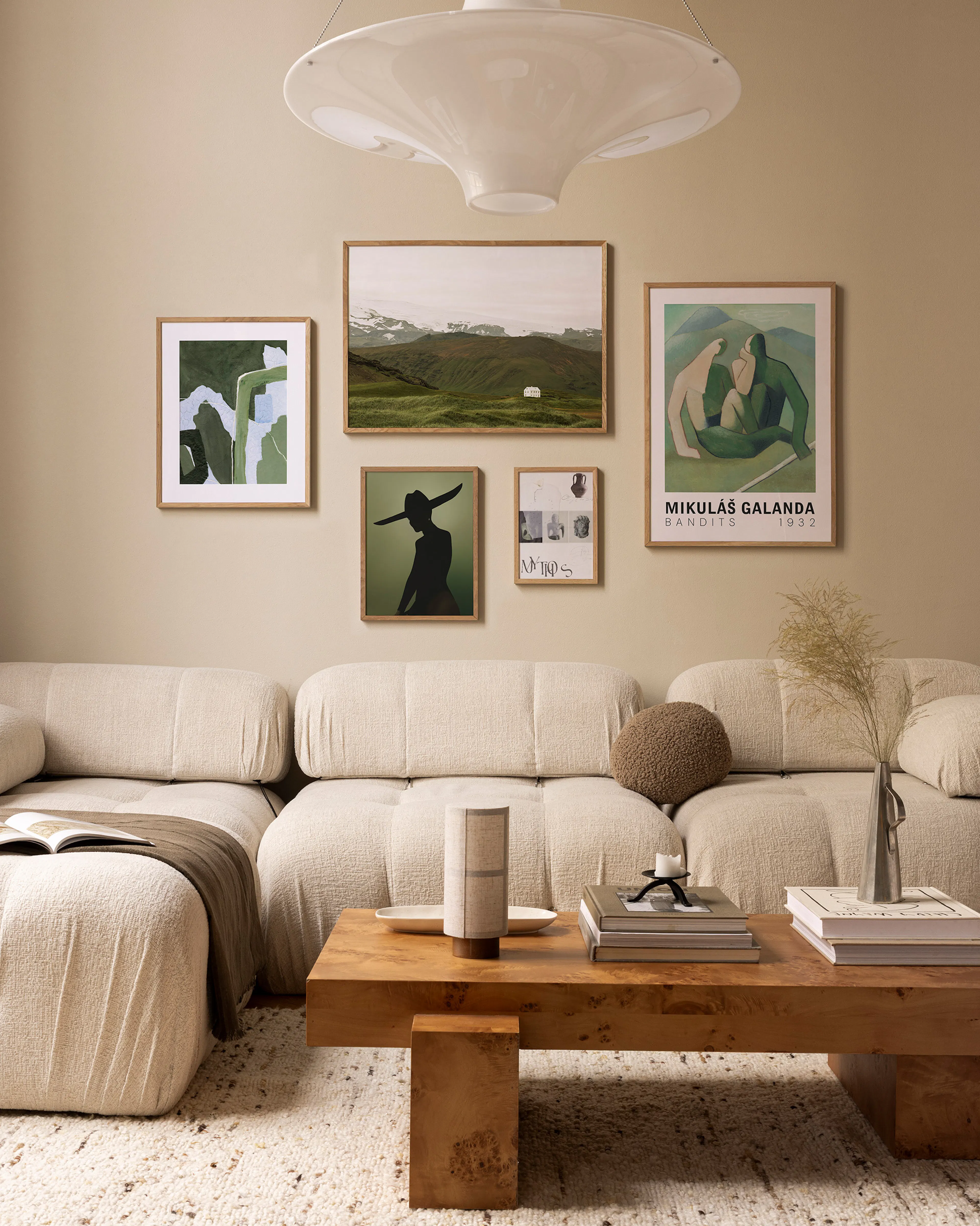 Gentle Balance gallery wall