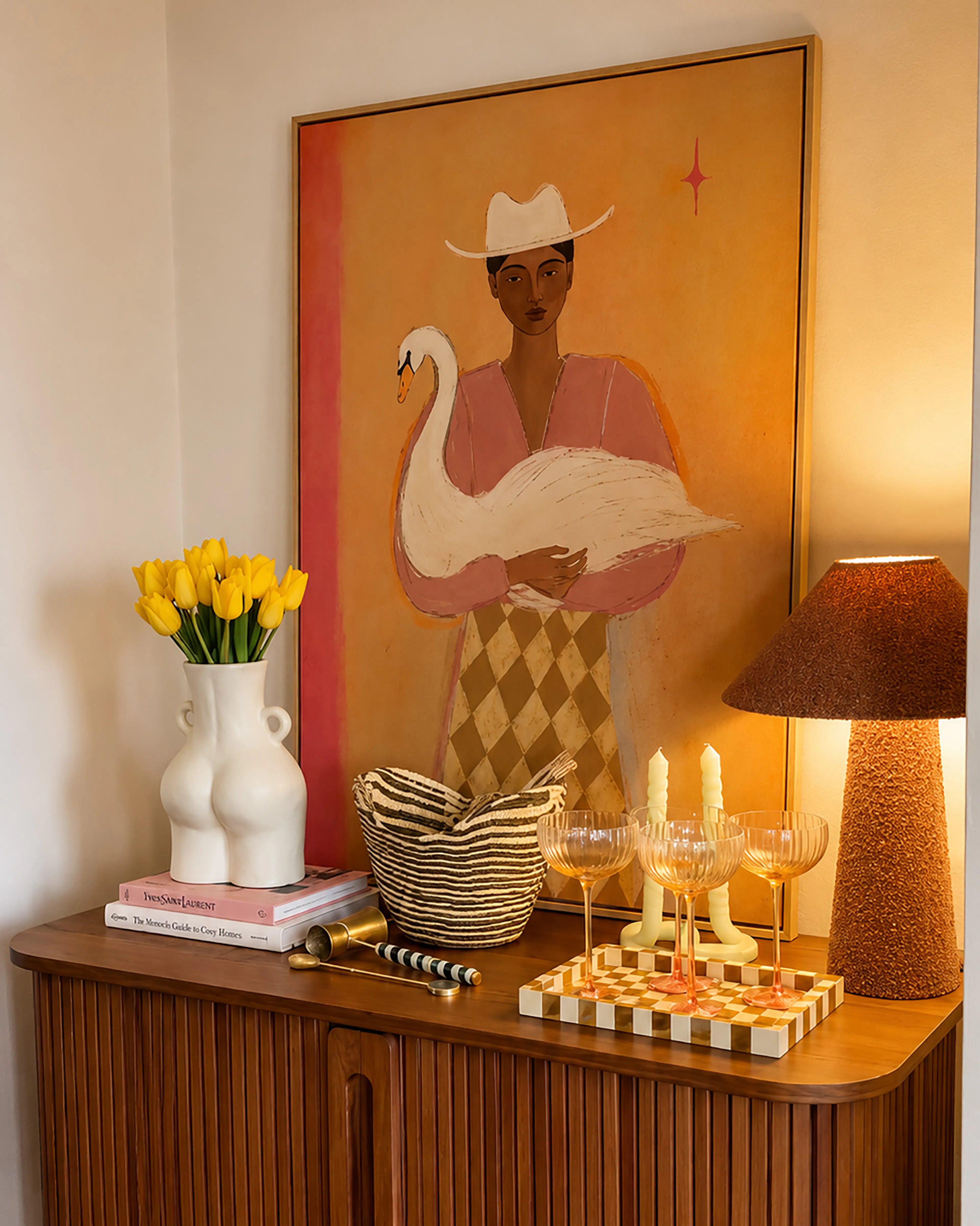 Golden Swan decoration murale - Ellie_mae_wild