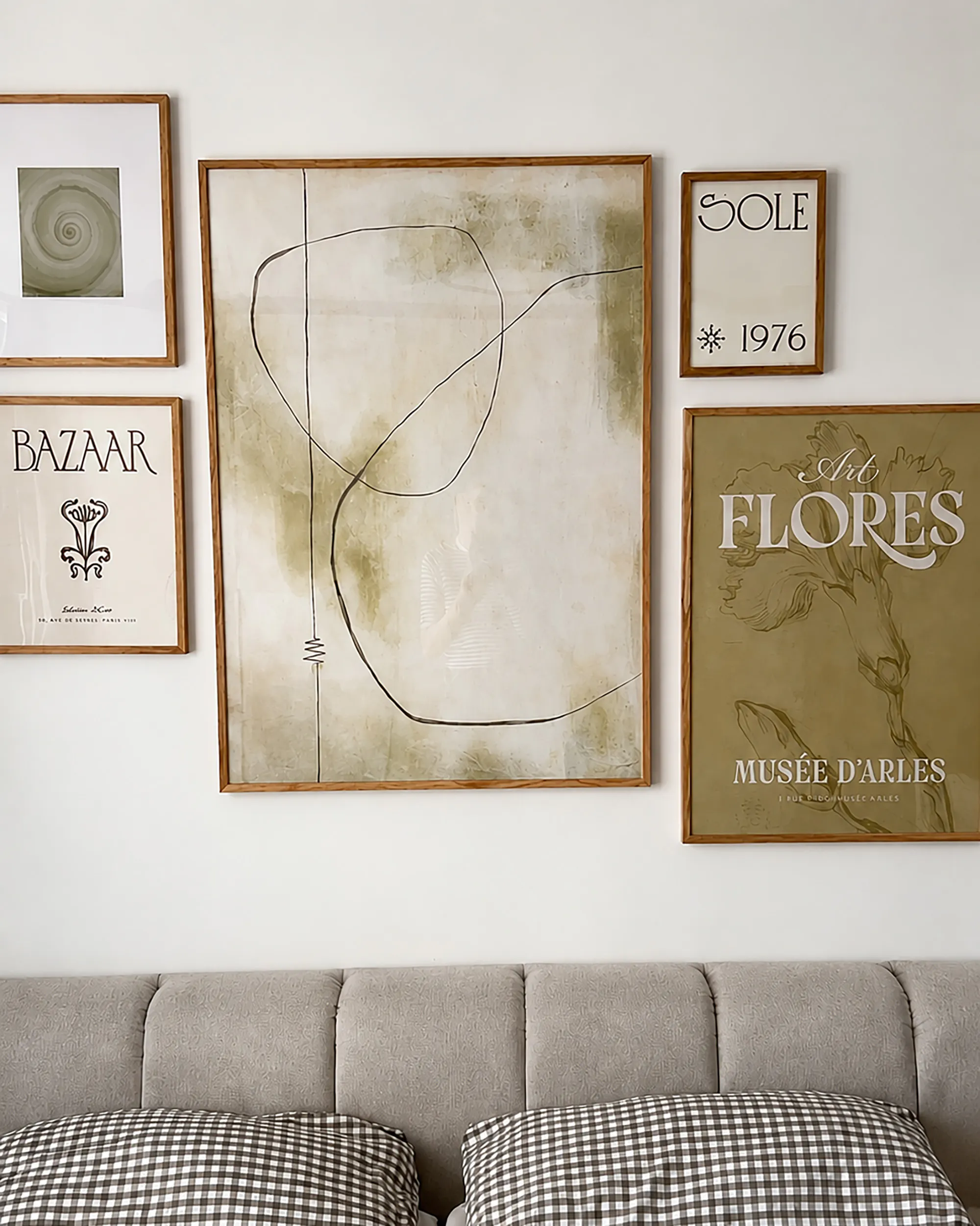 Organic lines gallery wall - Chloe.bowie