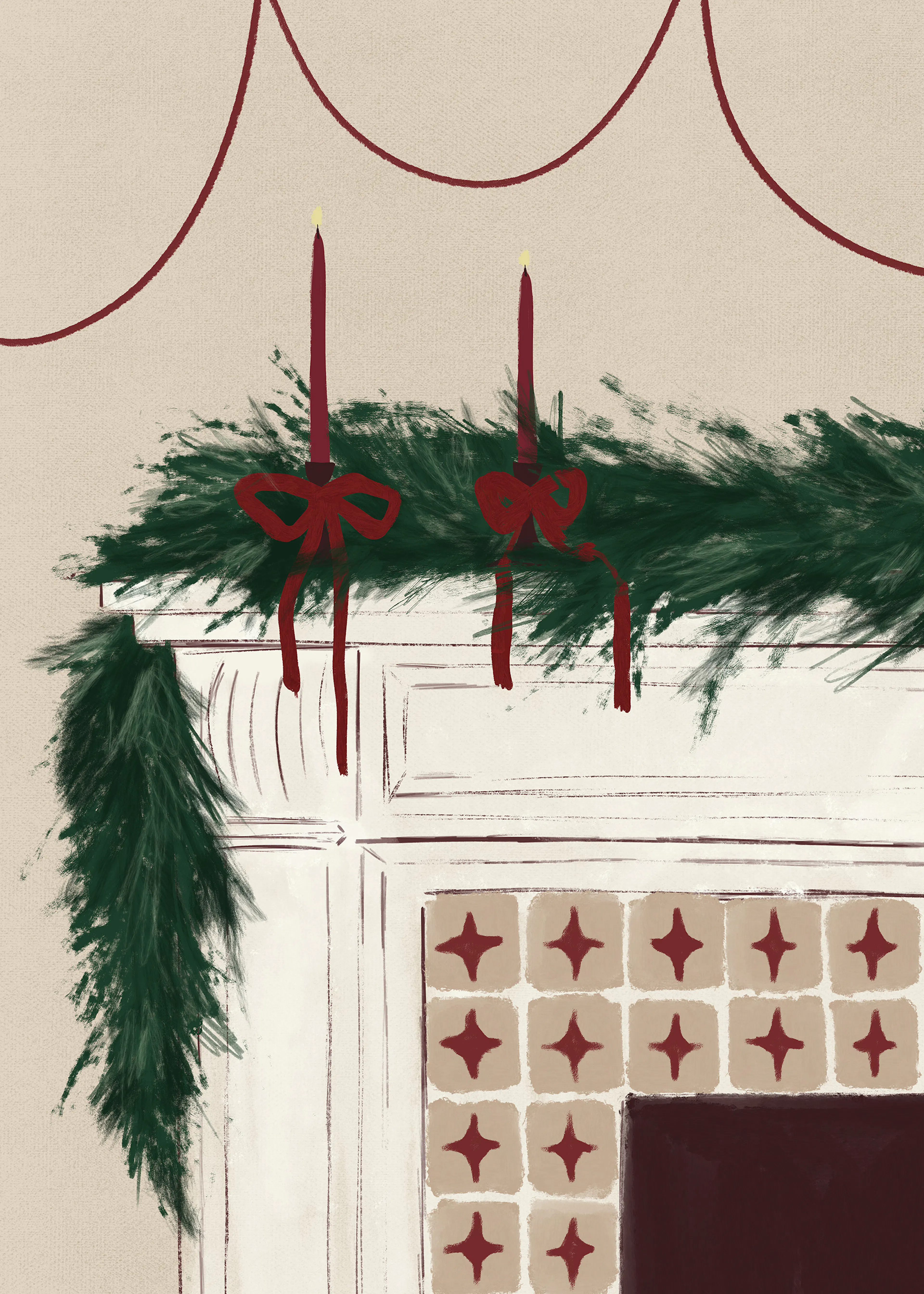 Holiday Mantel Affiche 0