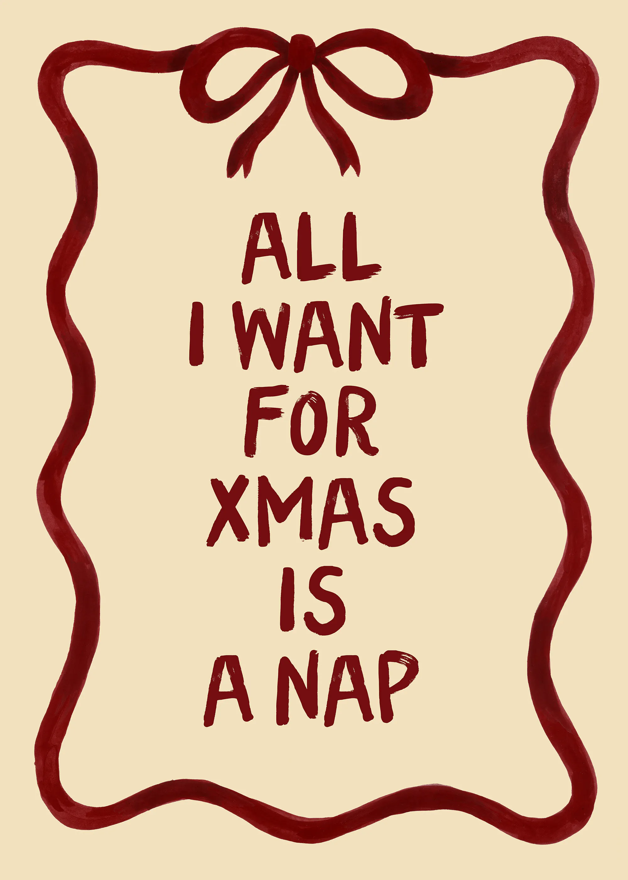 All I Want for Christmas Is a Nap Poster 0