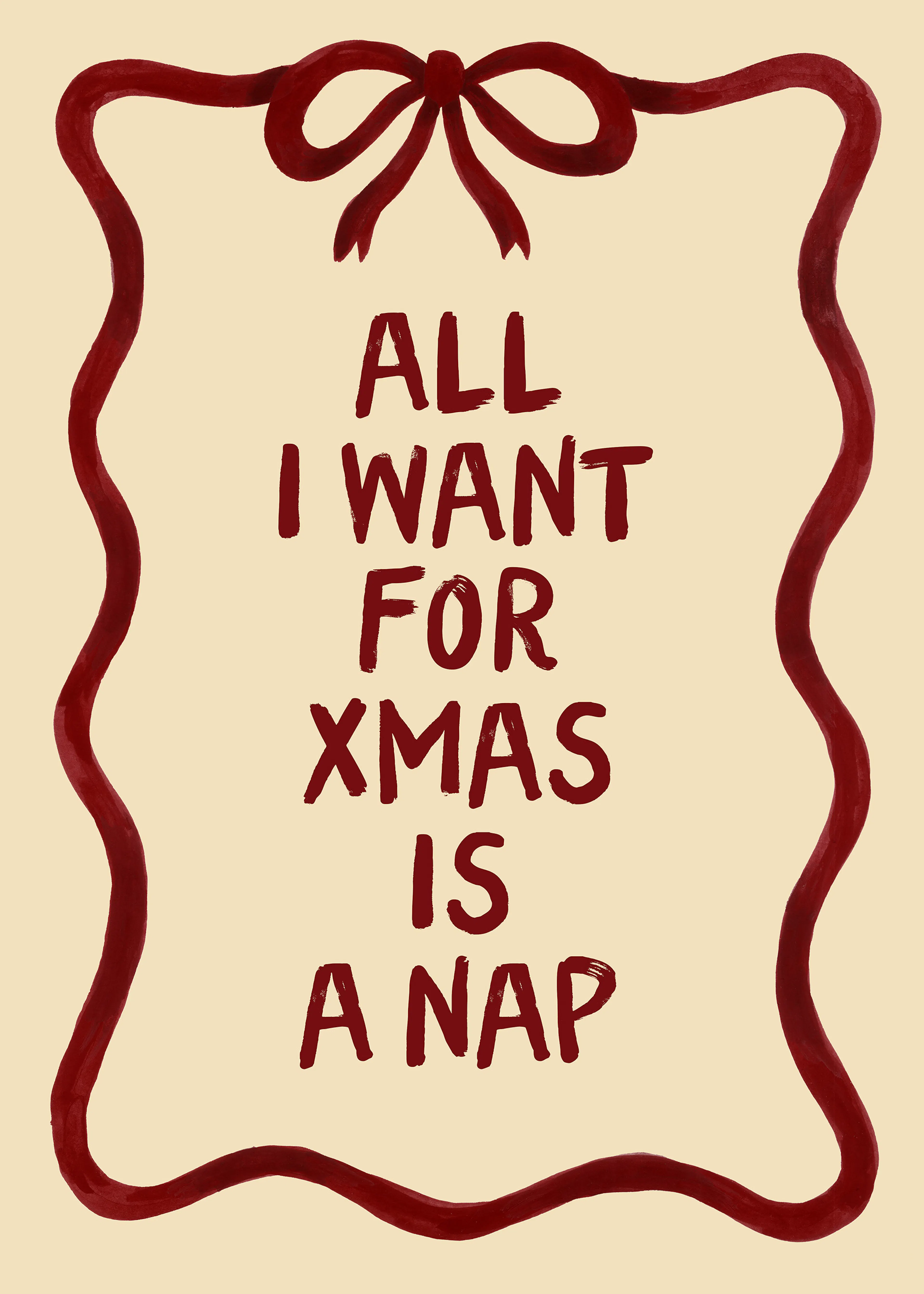 All I Want for Christmas Is a Nap Poster 0